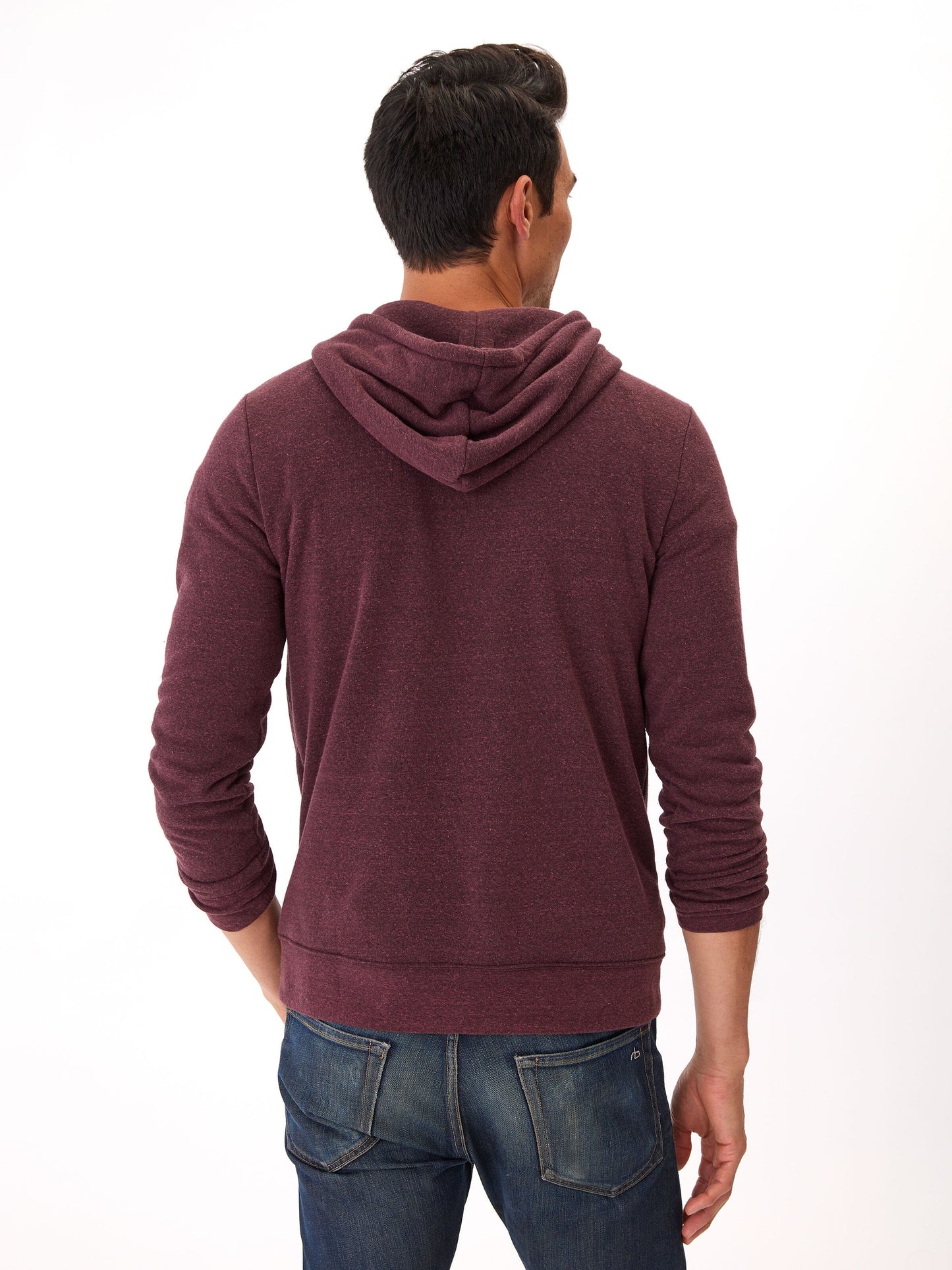 Triblend Breton Half Zip Hoodie