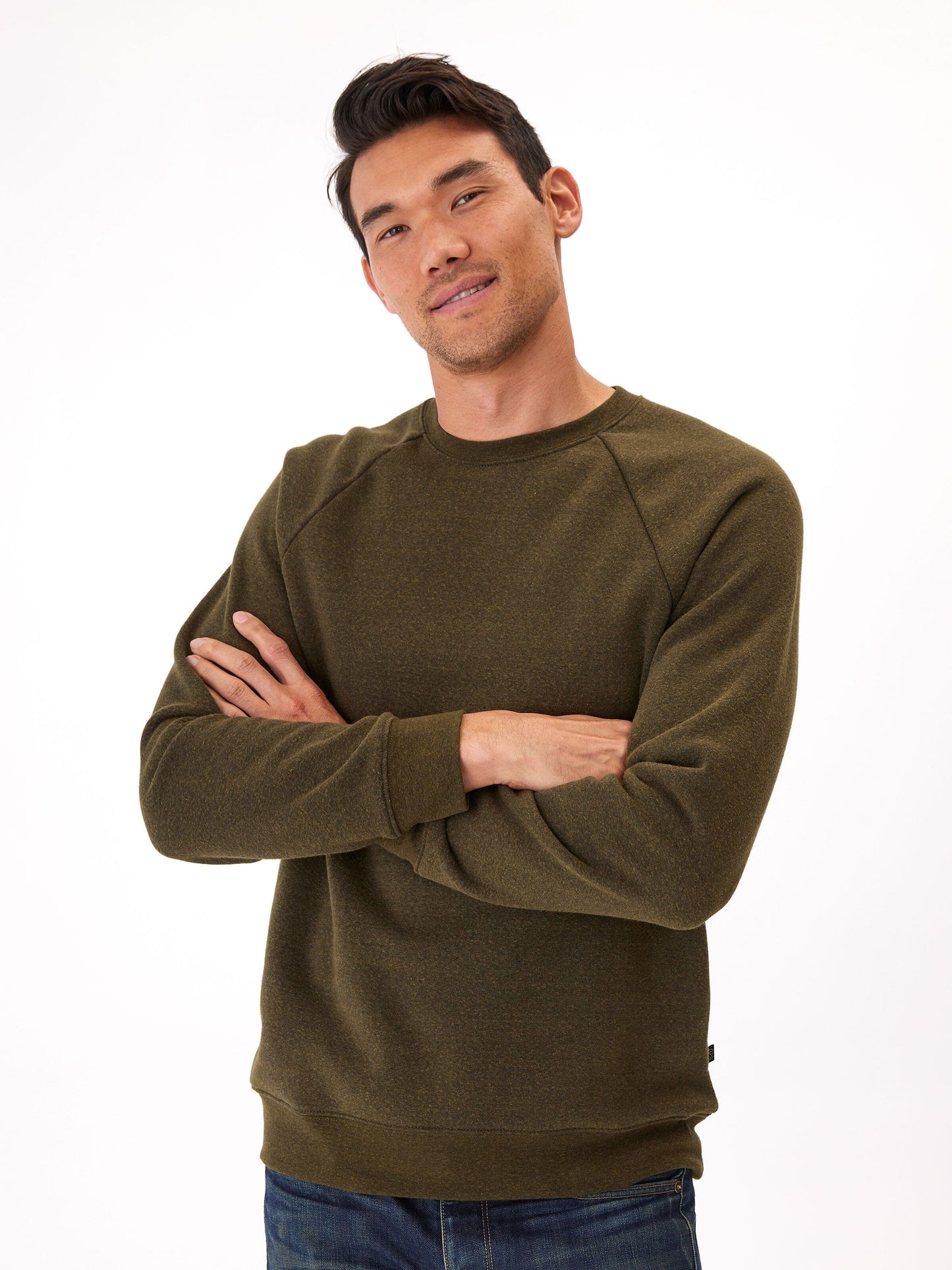 Triblend Long Sleeve Raglan Sweatshirt