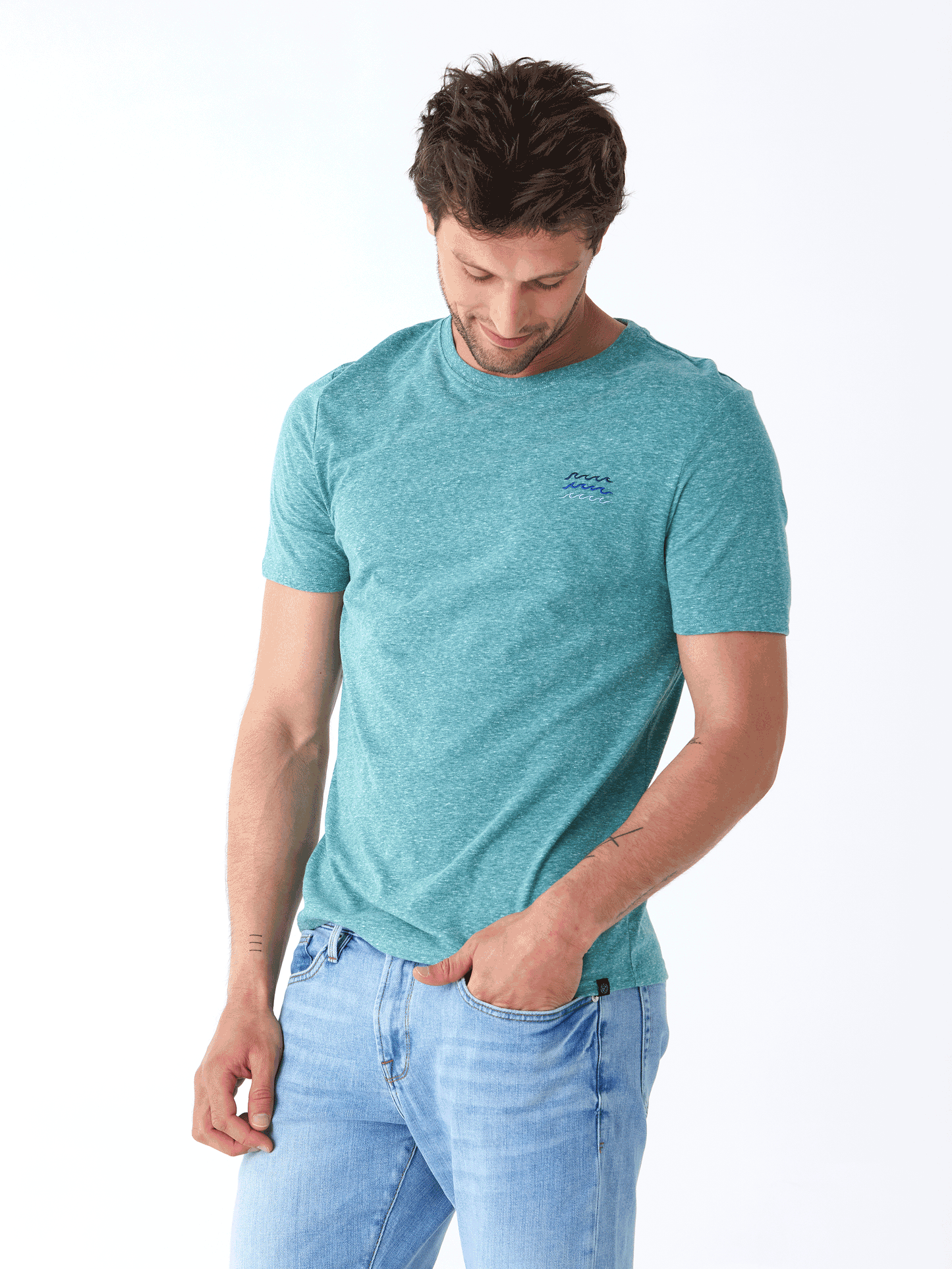 Triblend Embroidered Tee