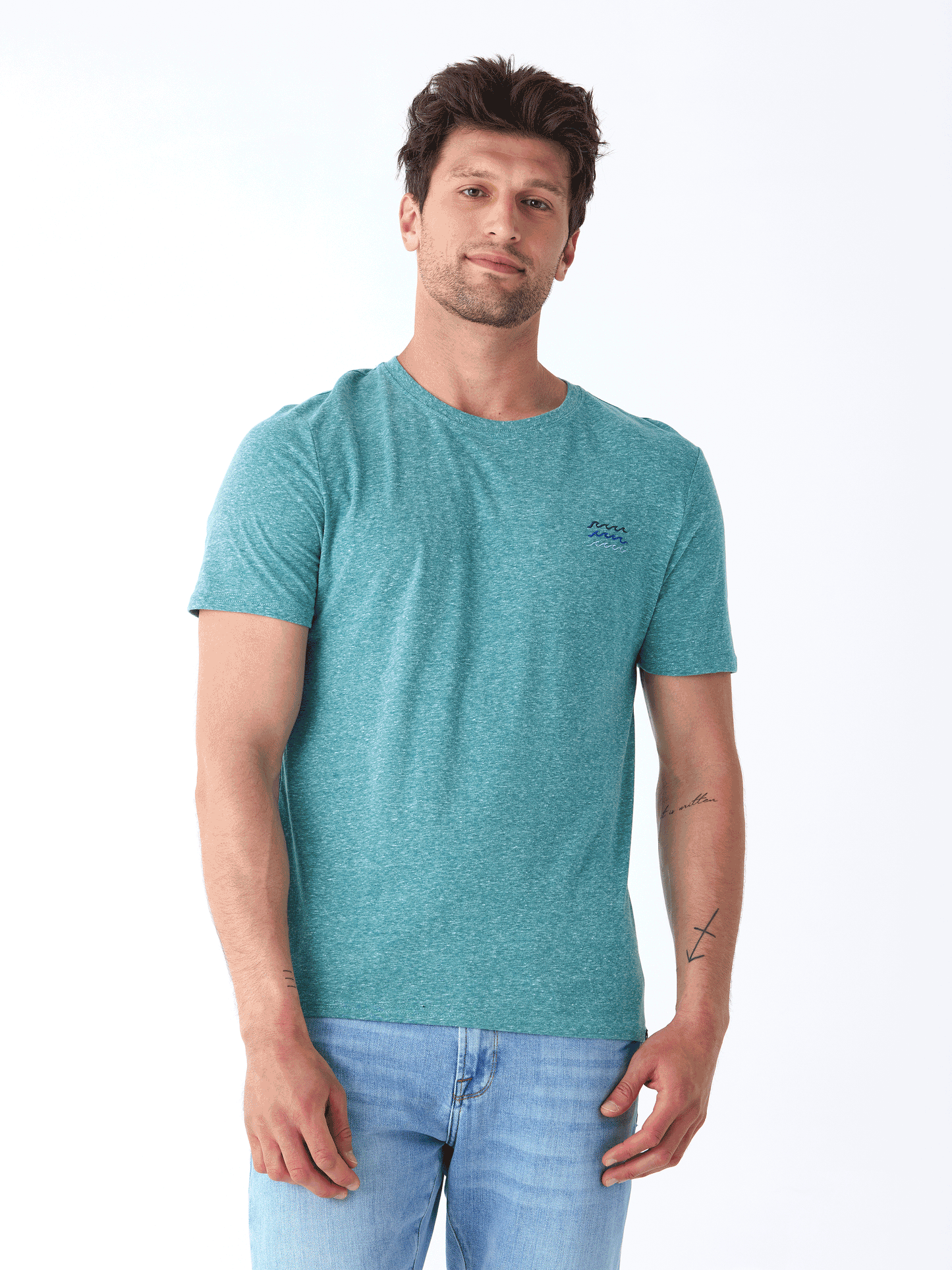 Triblend Embroidered Tee