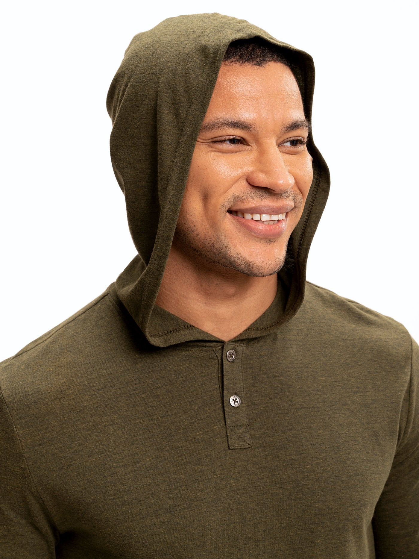 Baseline Long Sleeve Triblend Henley Hoodie
