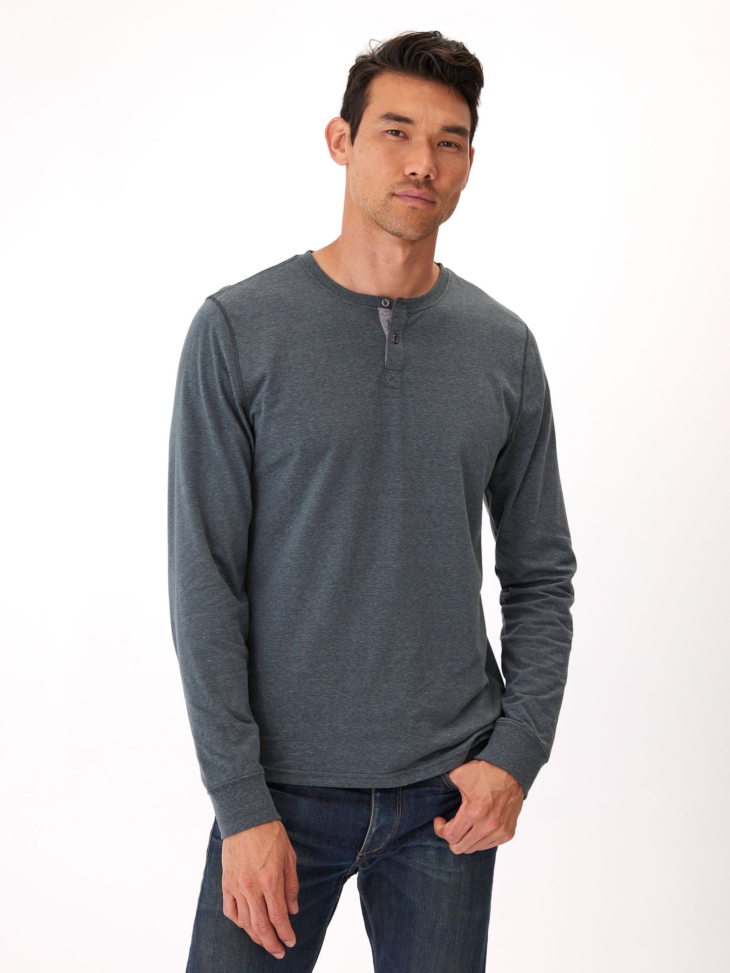 Baseline Long Sleeve Triblend Henley
