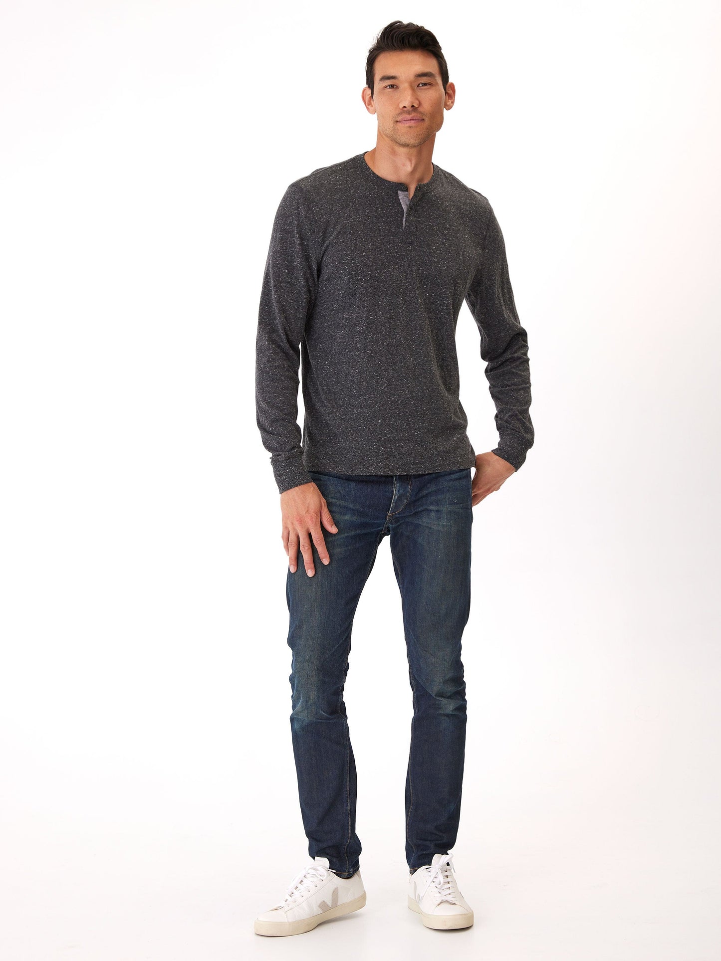 Baseline Long Sleeve Triblend Henley