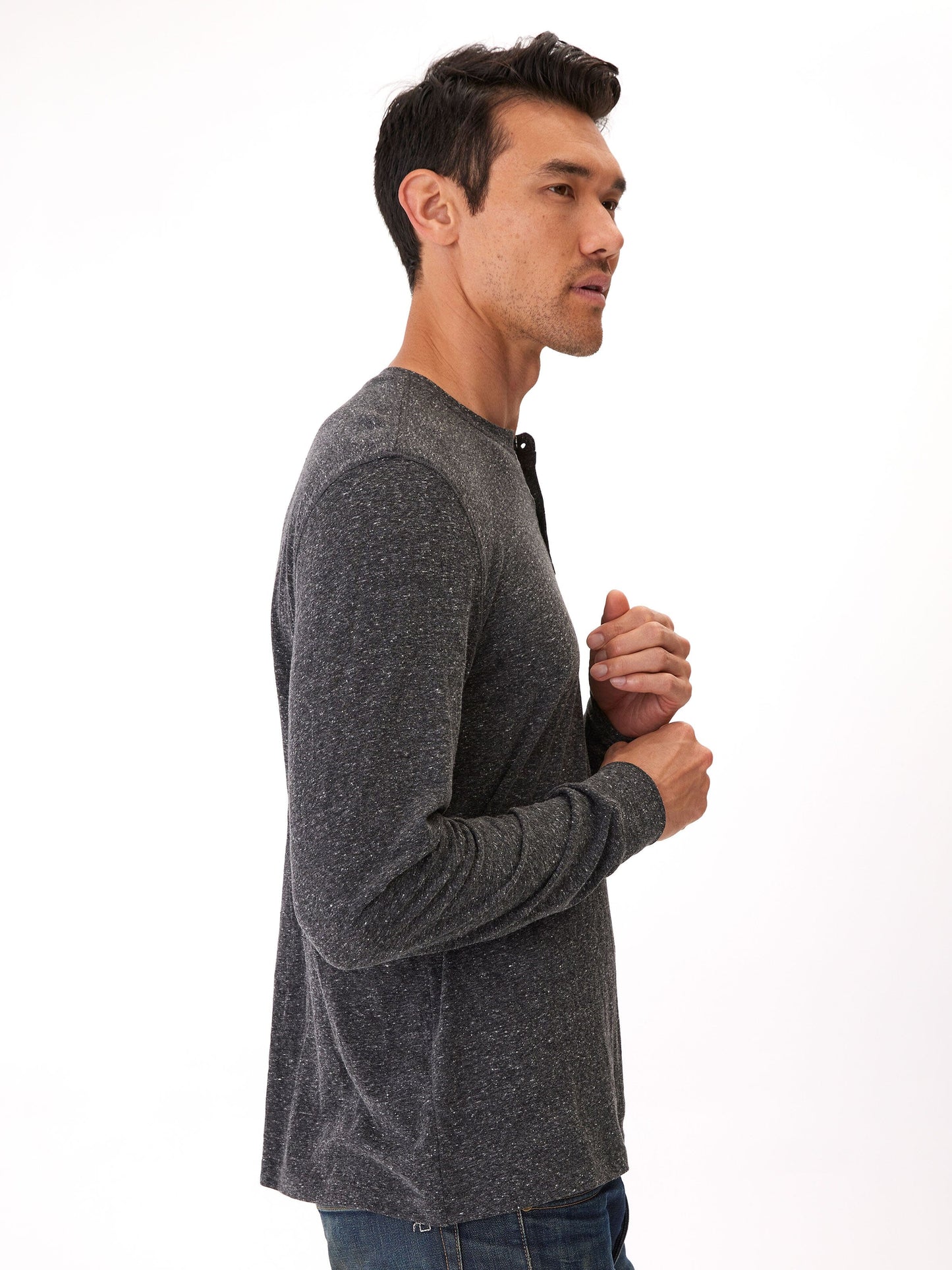 Baseline Long Sleeve Triblend Henley