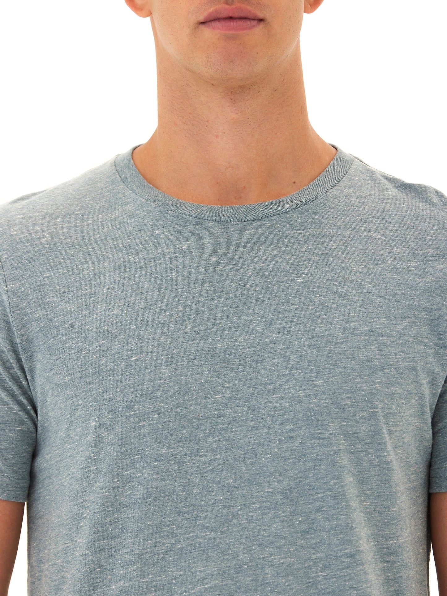 Triblend Contrast Stitch Crew Neck