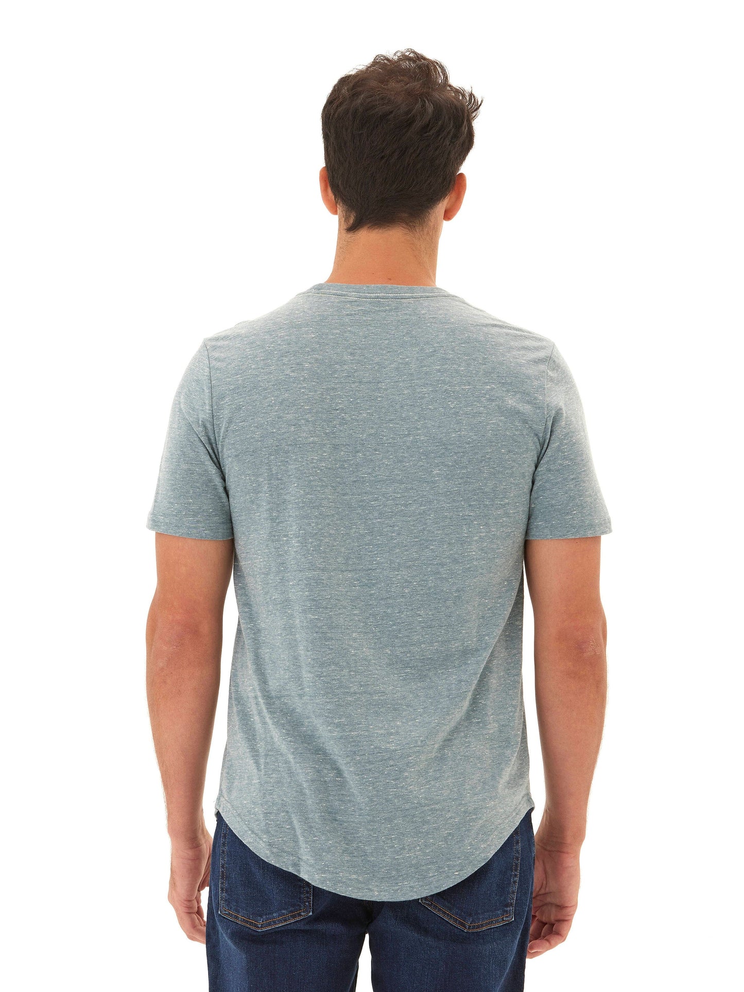 Triblend Contrast Stitch Crew Neck