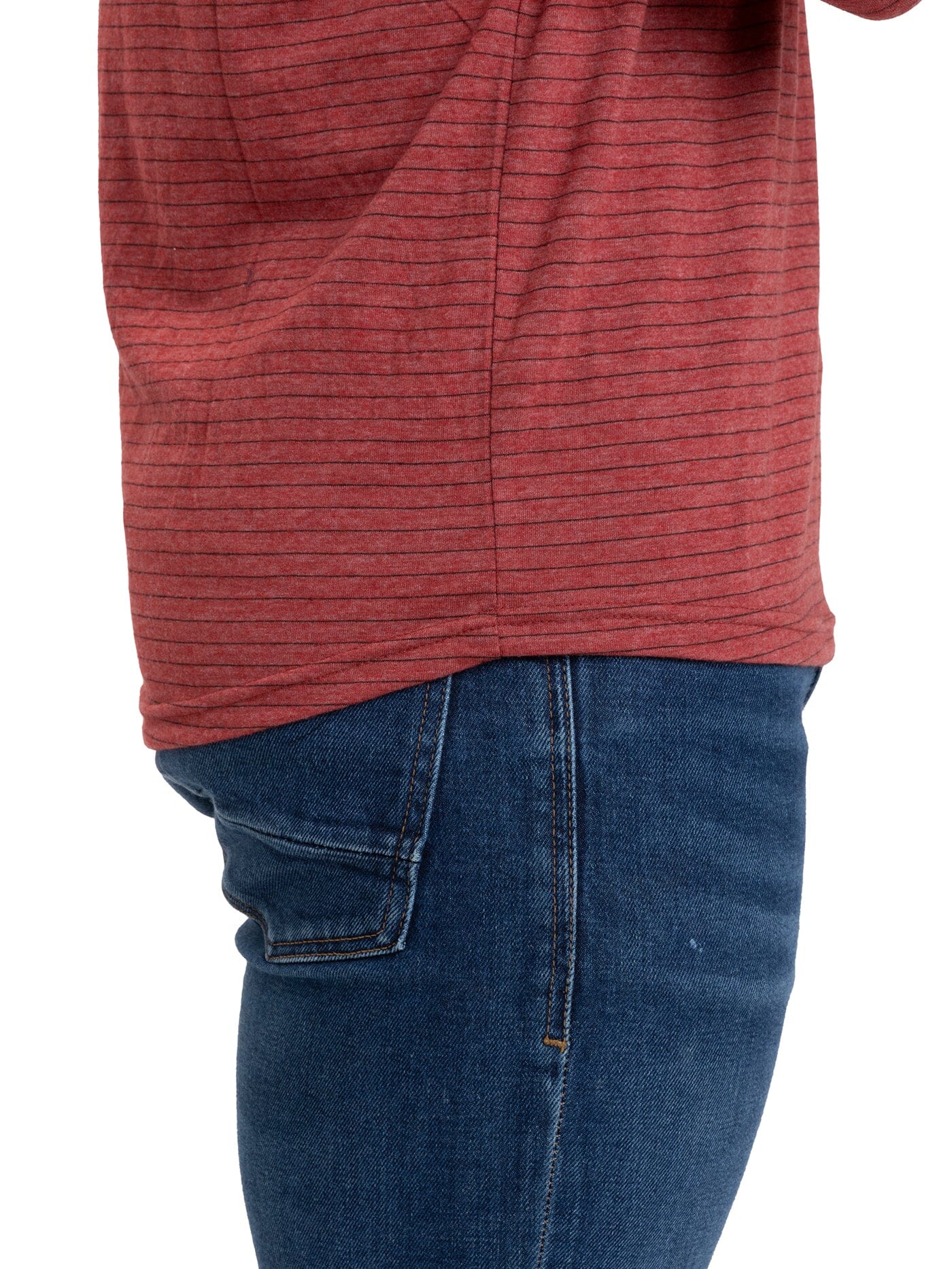 Stripe Triblend Long Sleeve Henley