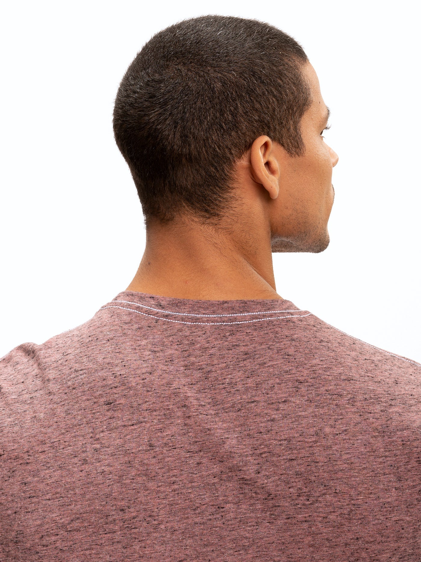 Black Fleck Triblend Long Sleeve Crew