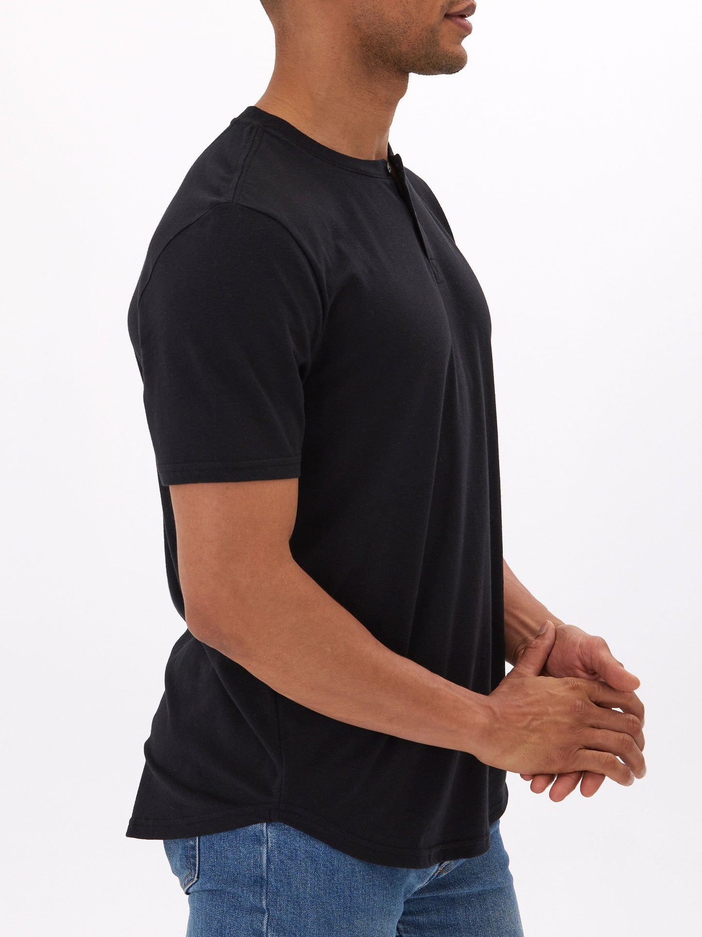 Baseline Short Sleeve Triblend Henley