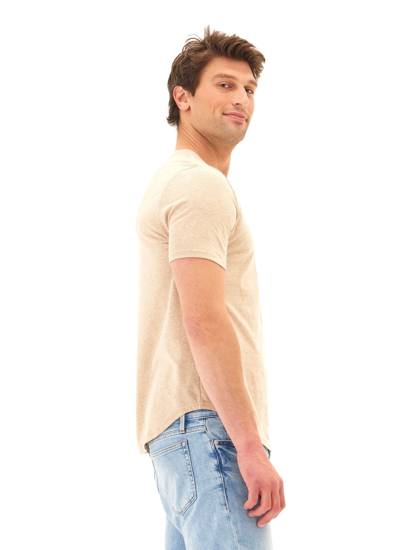 Baseline Short Sleeve Triblend Henley