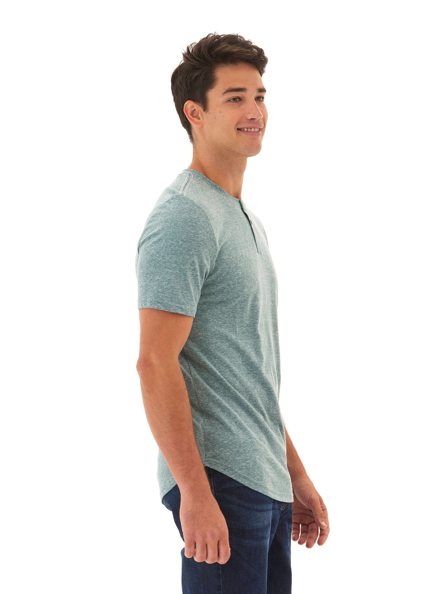 Baseline Short Sleeve Triblend Henley