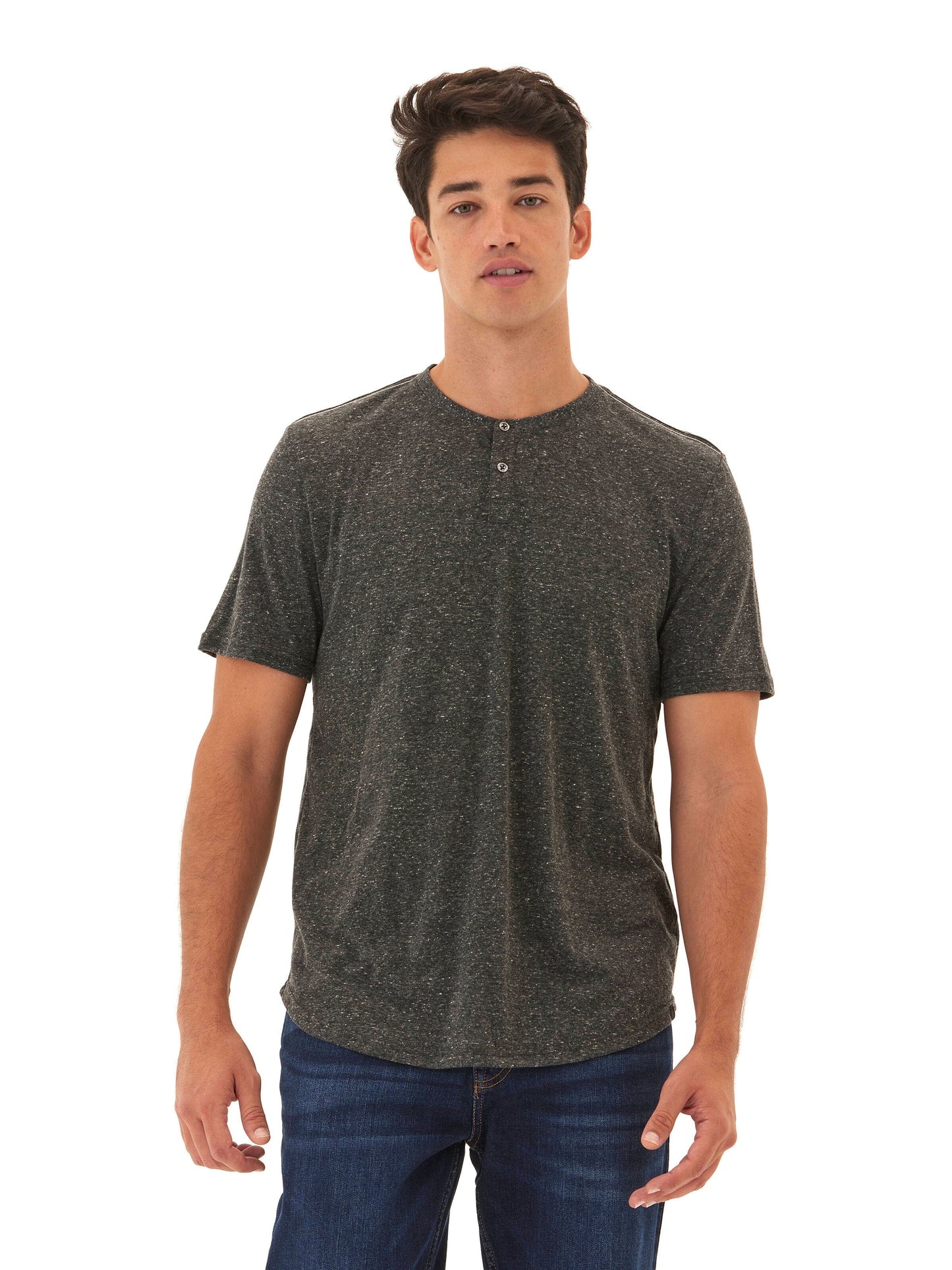 Baseline Short Sleeve Triblend Henley
