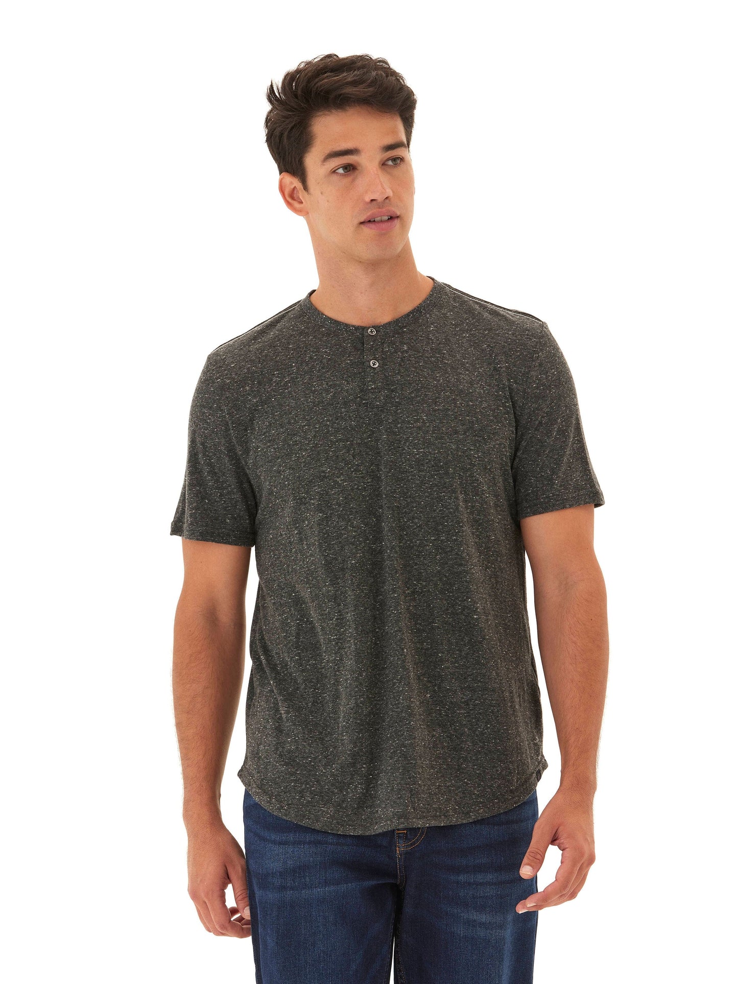 Baseline Short Sleeve Triblend Henley