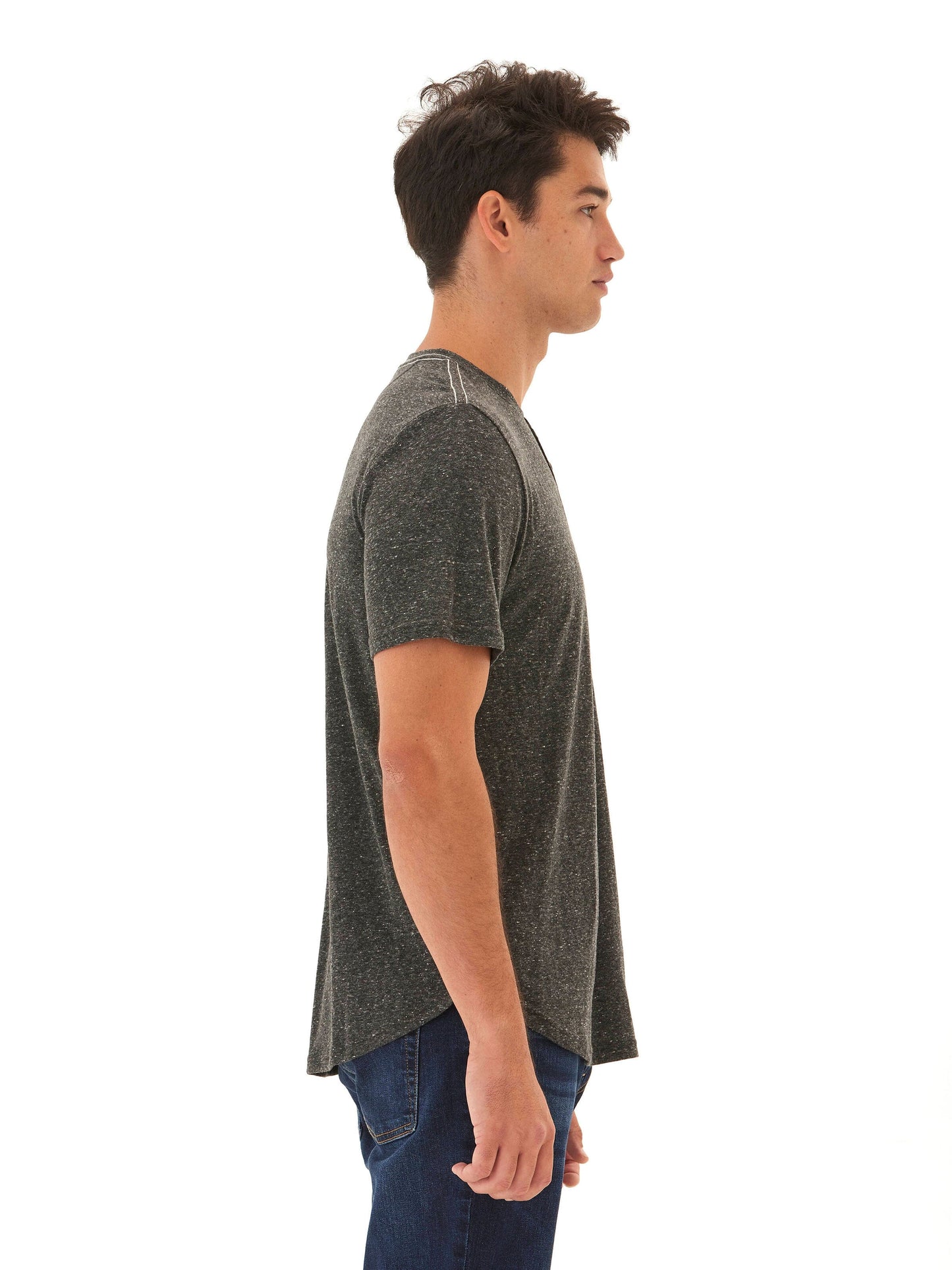 Baseline Short Sleeve Triblend Henley