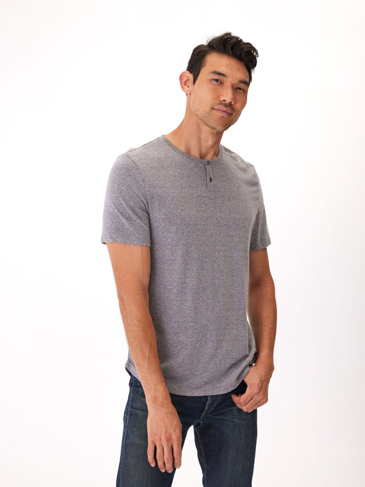 Baseline Short Sleeve Triblend Henley
