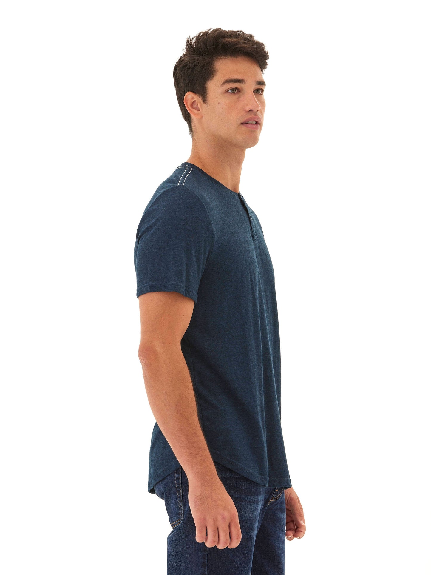 Baseline Short Sleeve Triblend Henley