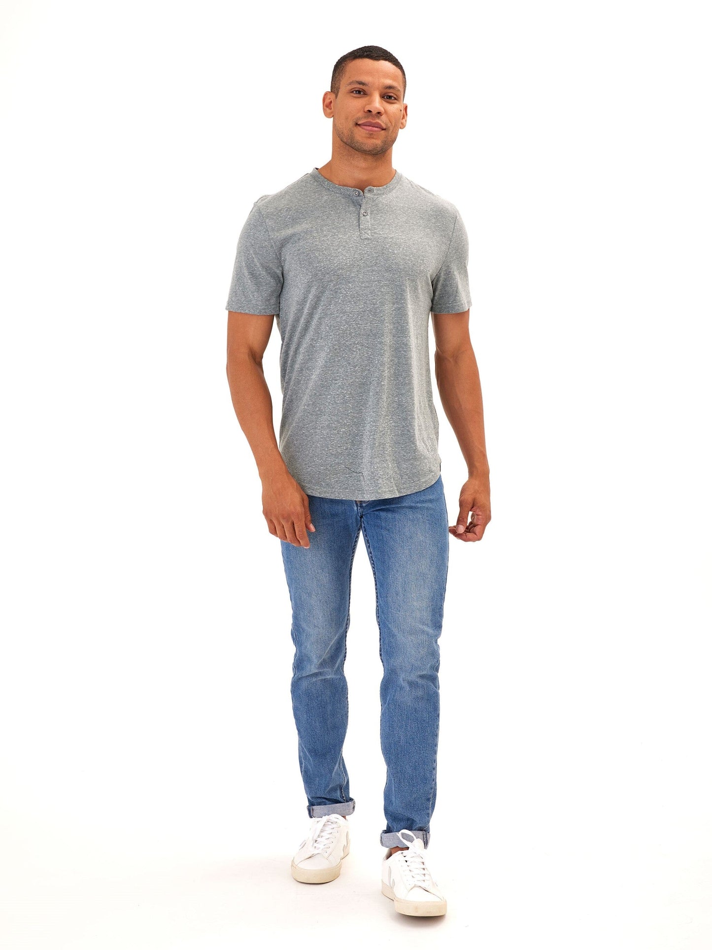 Baseline Short Sleeve Triblend Henley