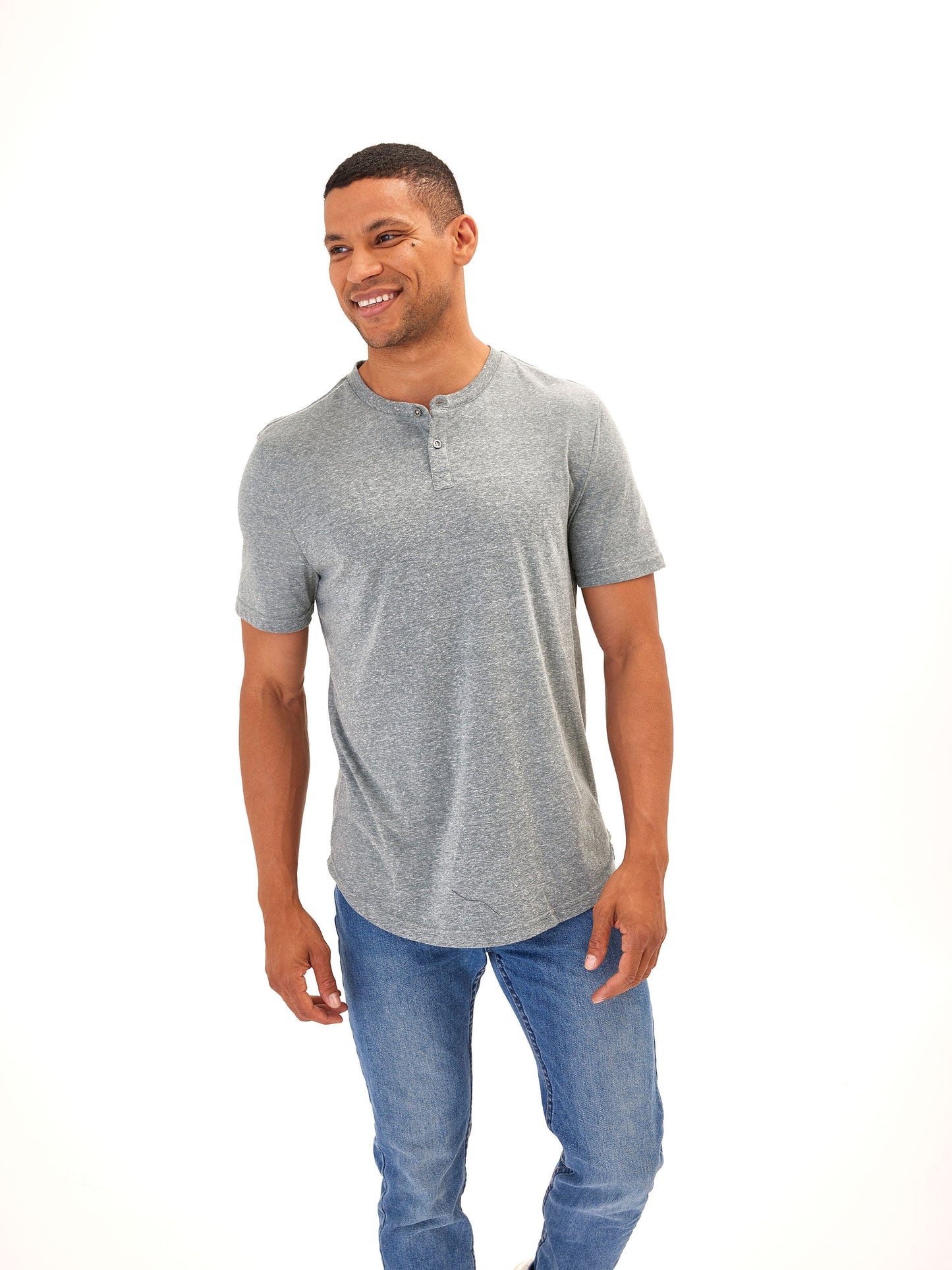 Baseline Short Sleeve Triblend Henley