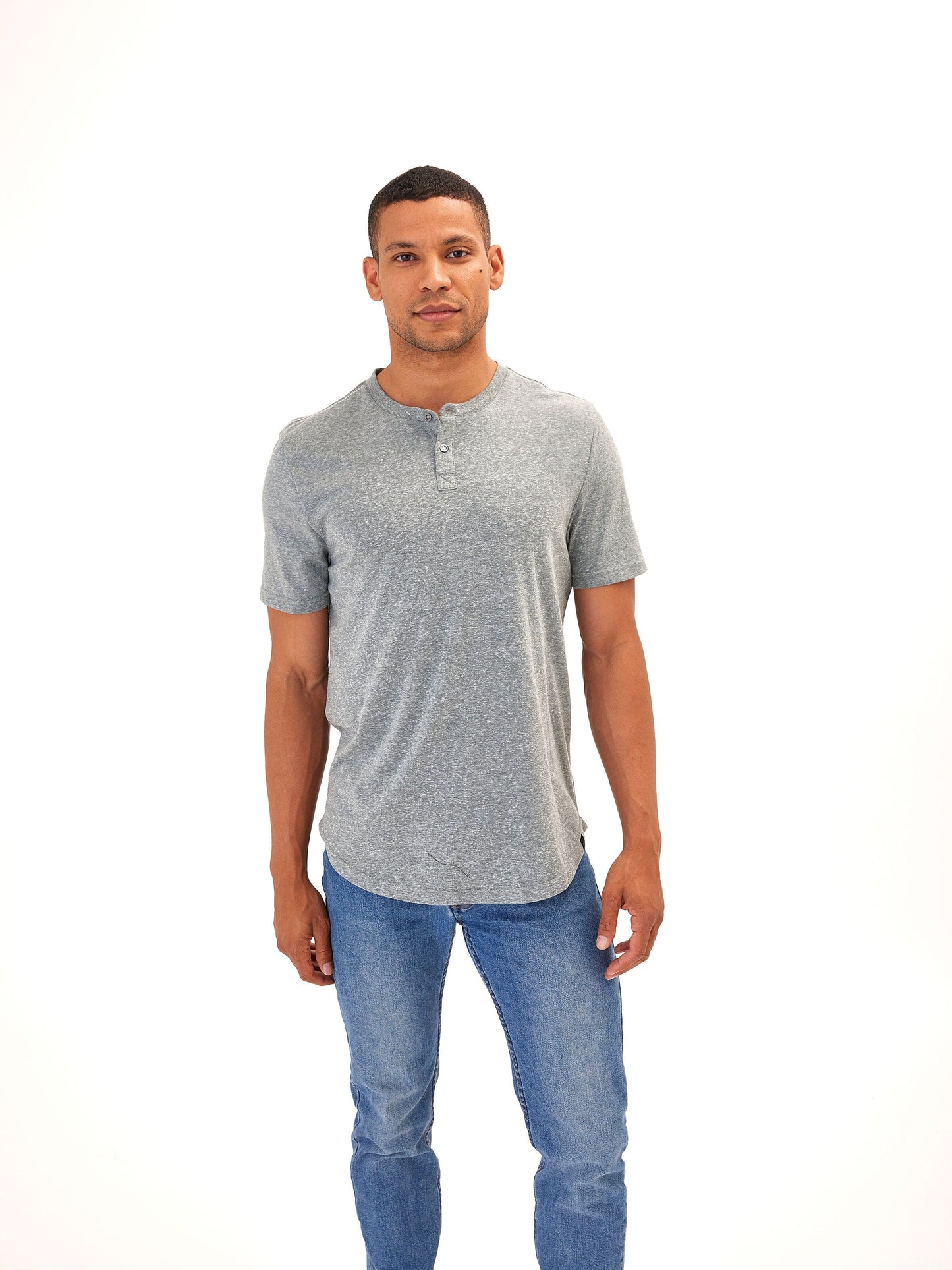 Baseline Short Sleeve Triblend Henley