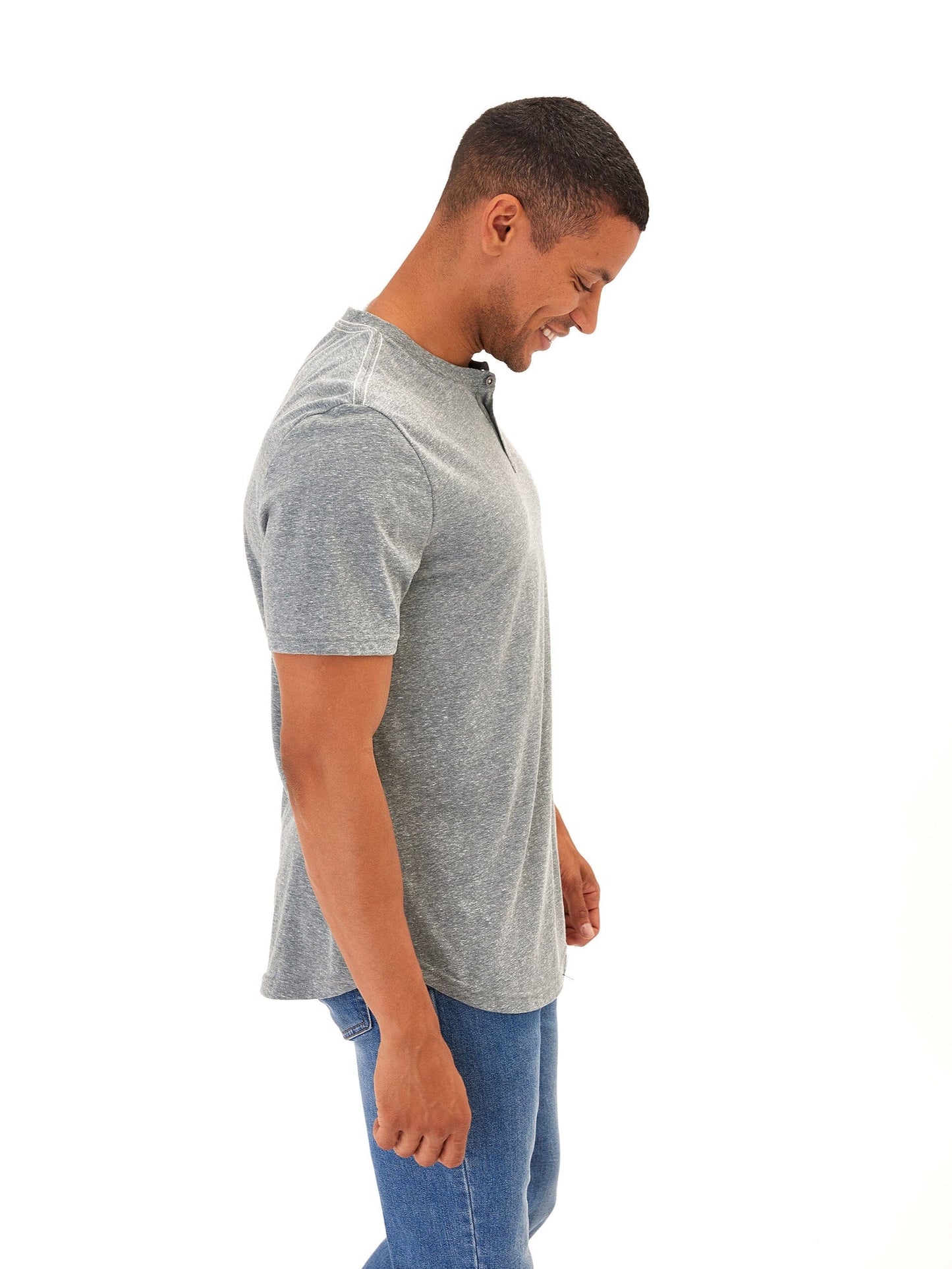 Baseline Short Sleeve Triblend Henley