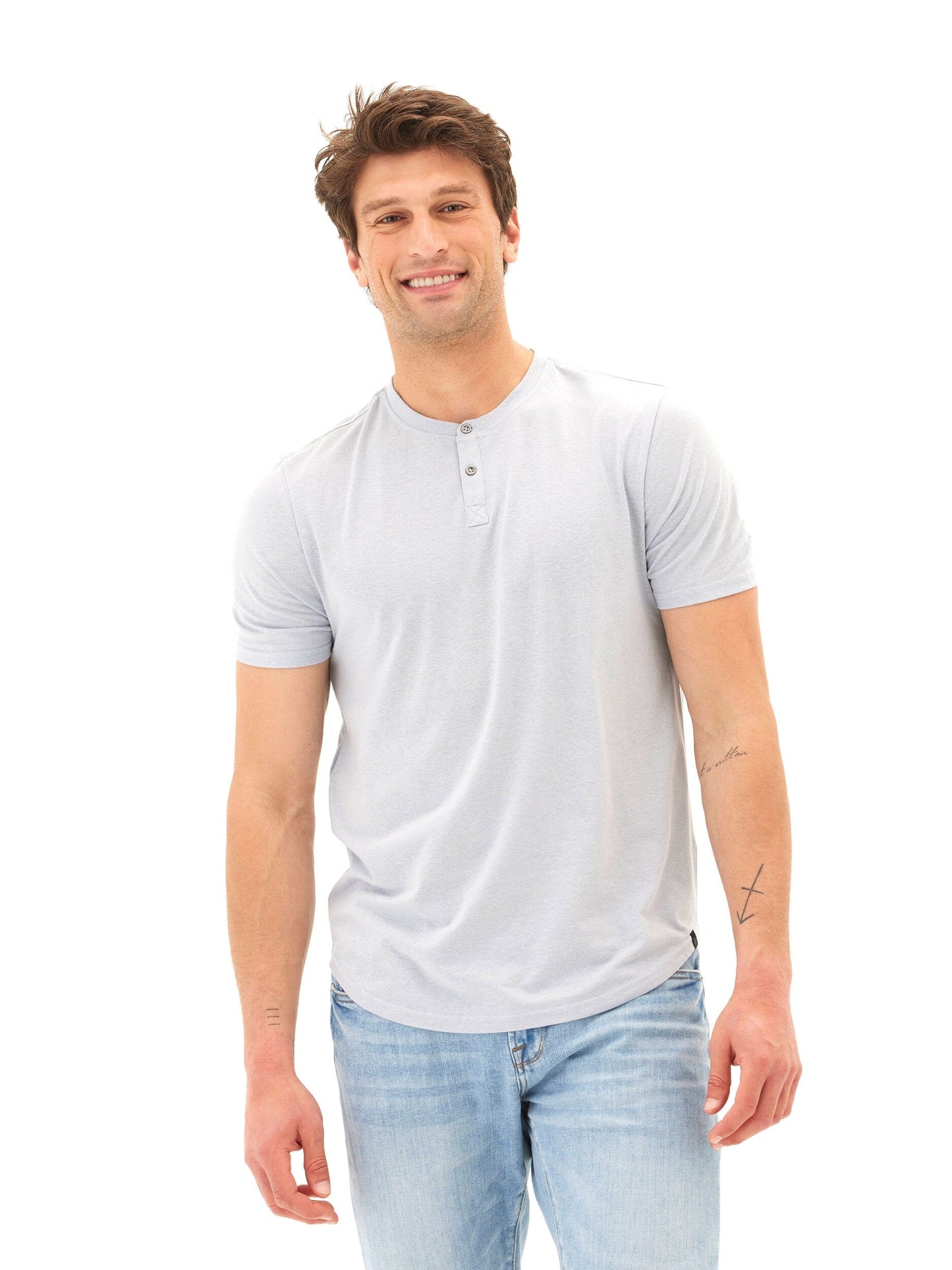 Baseline Short Sleeve Triblend Henley