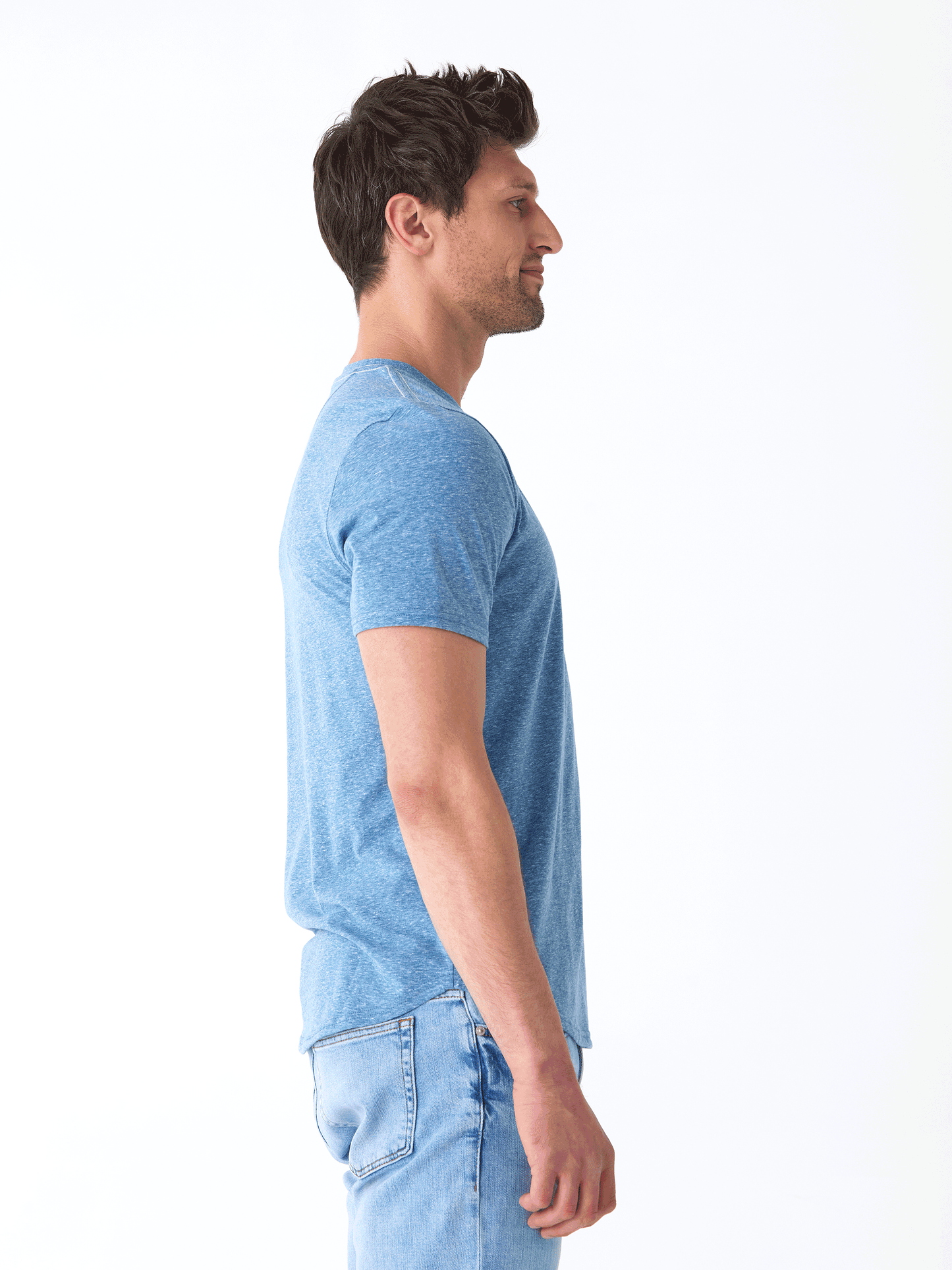 Baseline Short Sleeve Triblend Henley