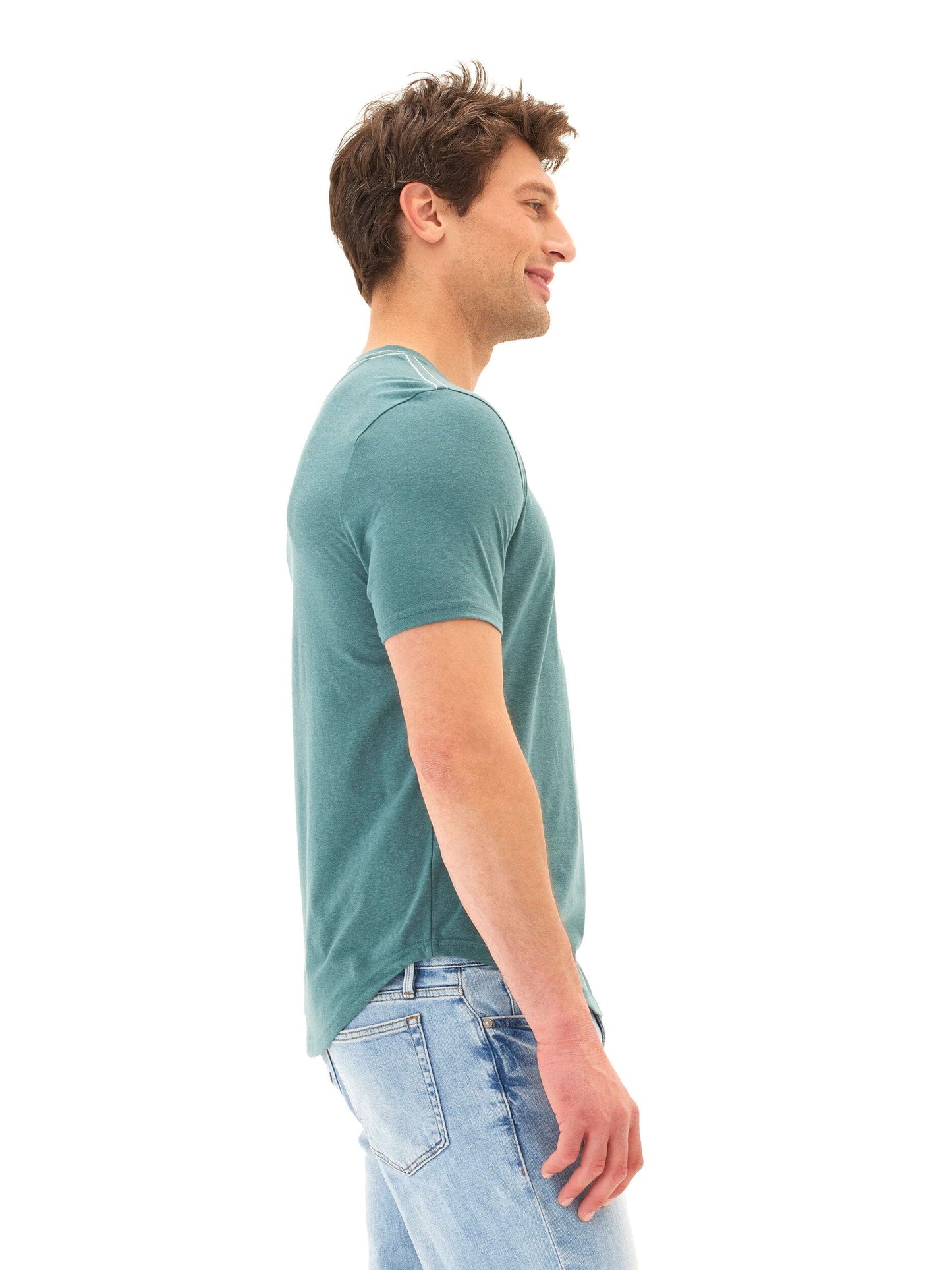 Baseline Short Sleeve Triblend Henley