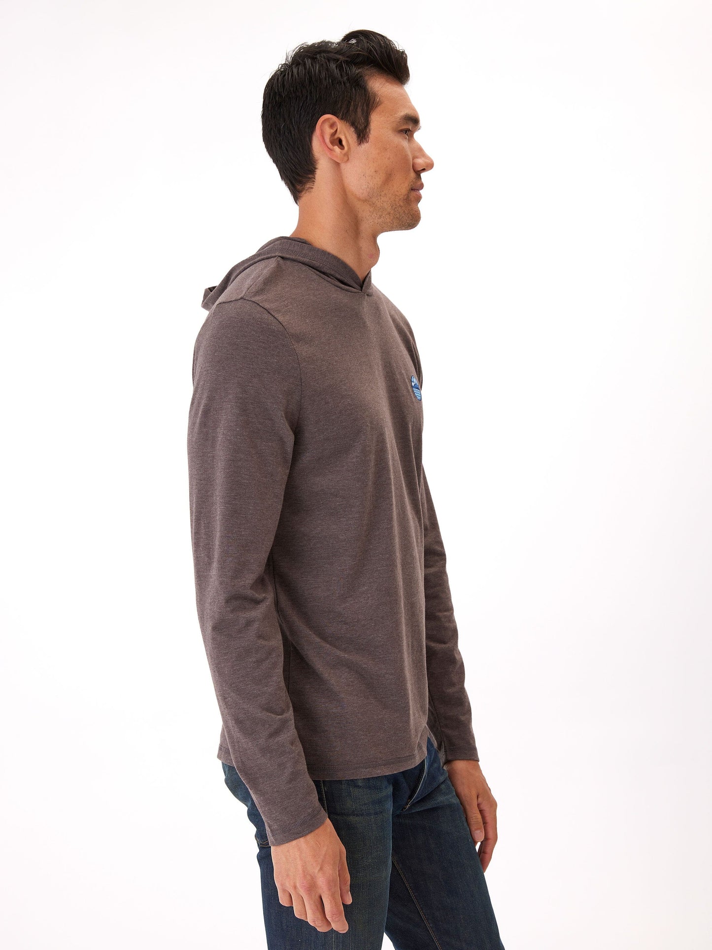Triblend Embroidery Hoodie Tee