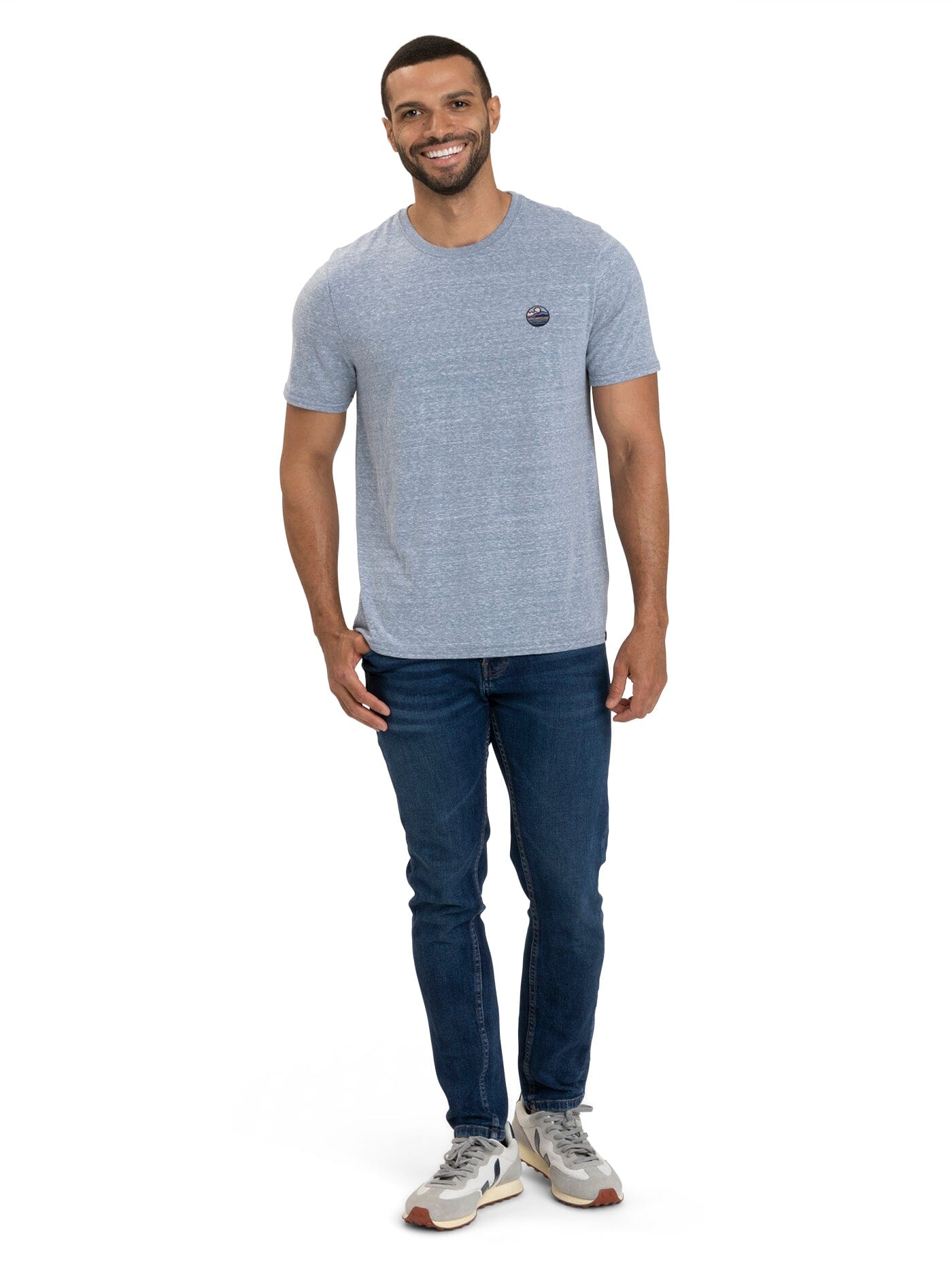 Triblend Embroidered Tee