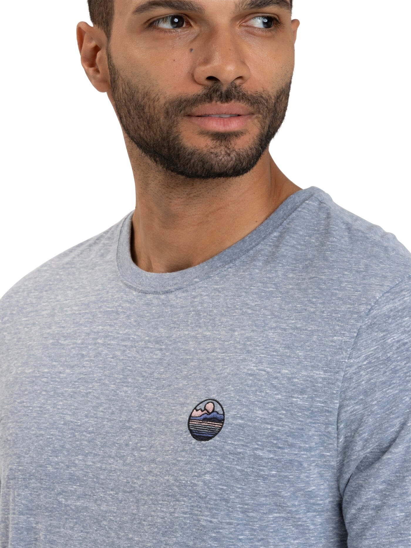 Triblend Embroidered Tee