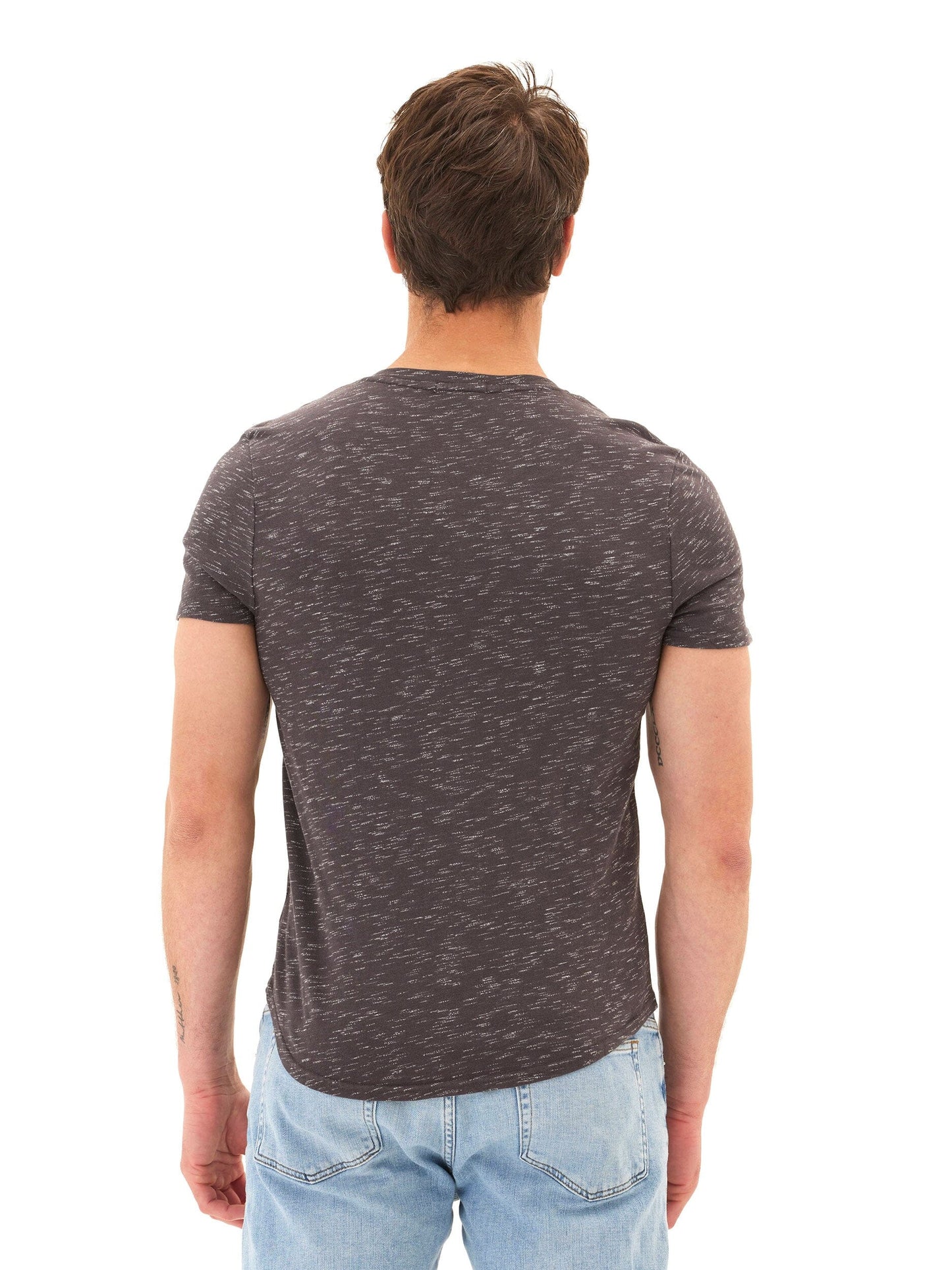 Two Tone Slub Jersey Henley