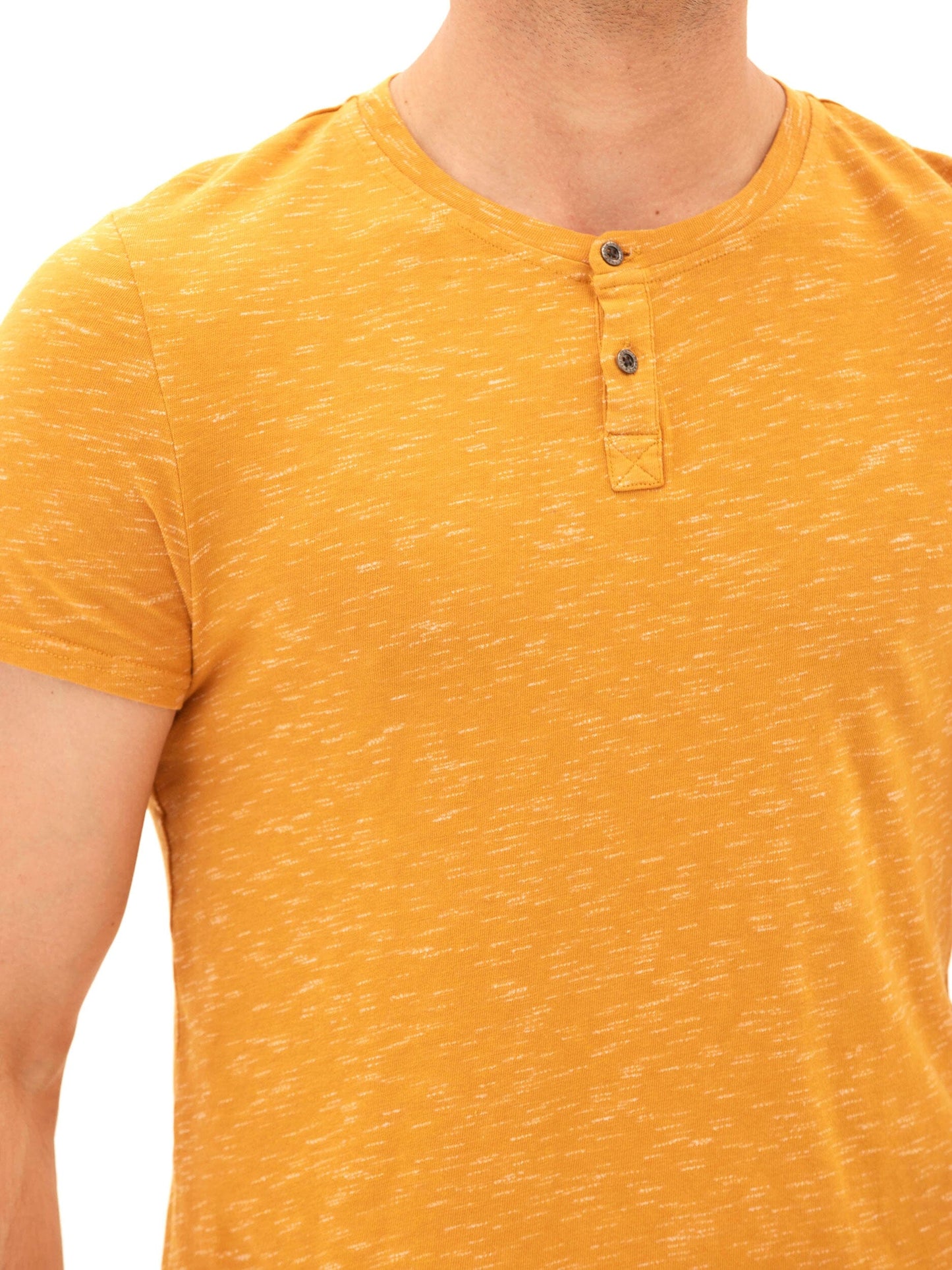 Two Tone Slub Jersey Henley