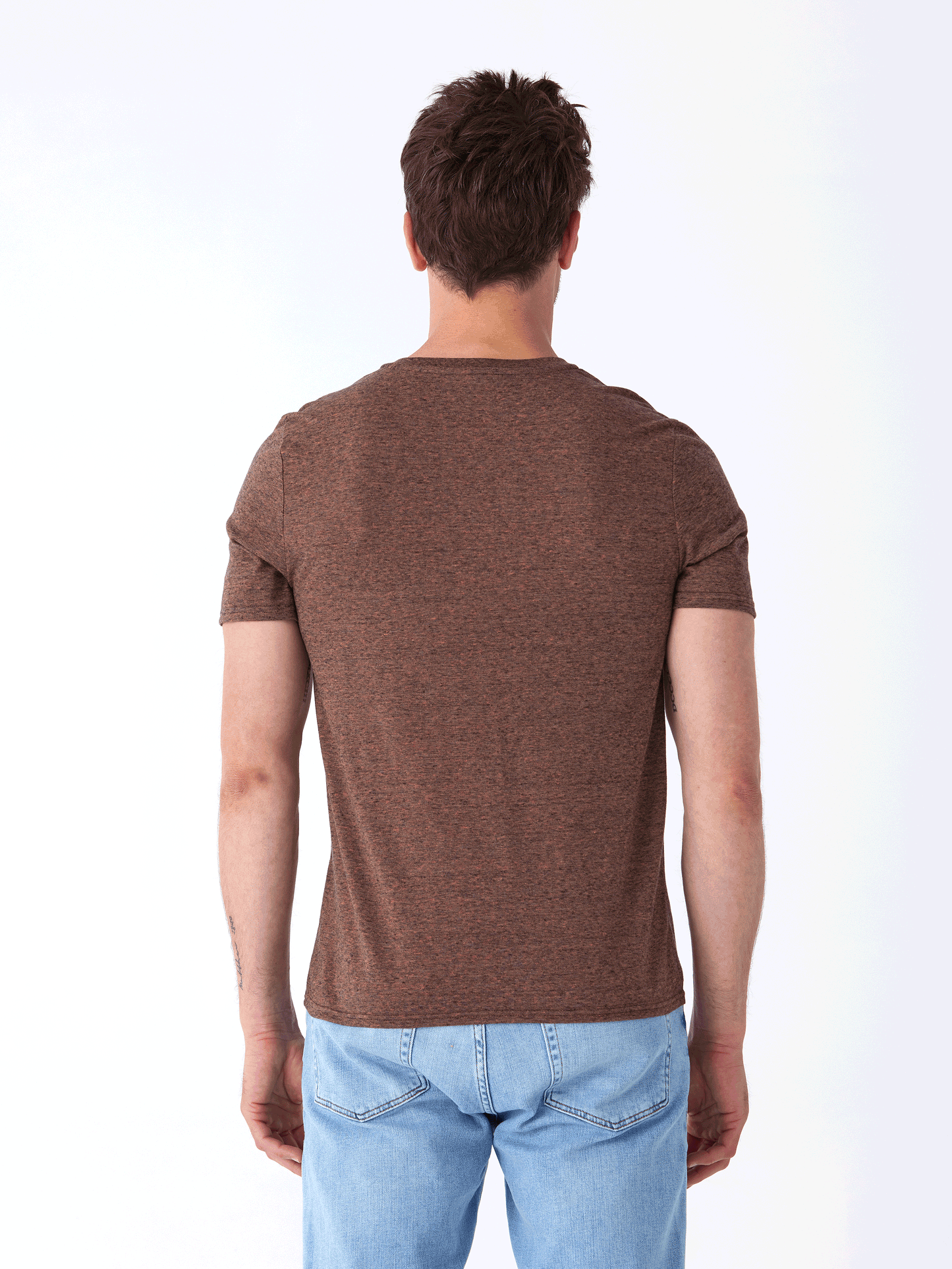 Black Fleck Triblend V-Neck Tee