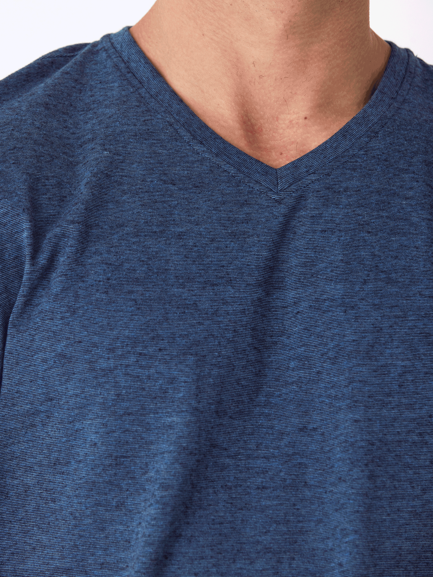 Black Fleck Triblend V-Neck Tee