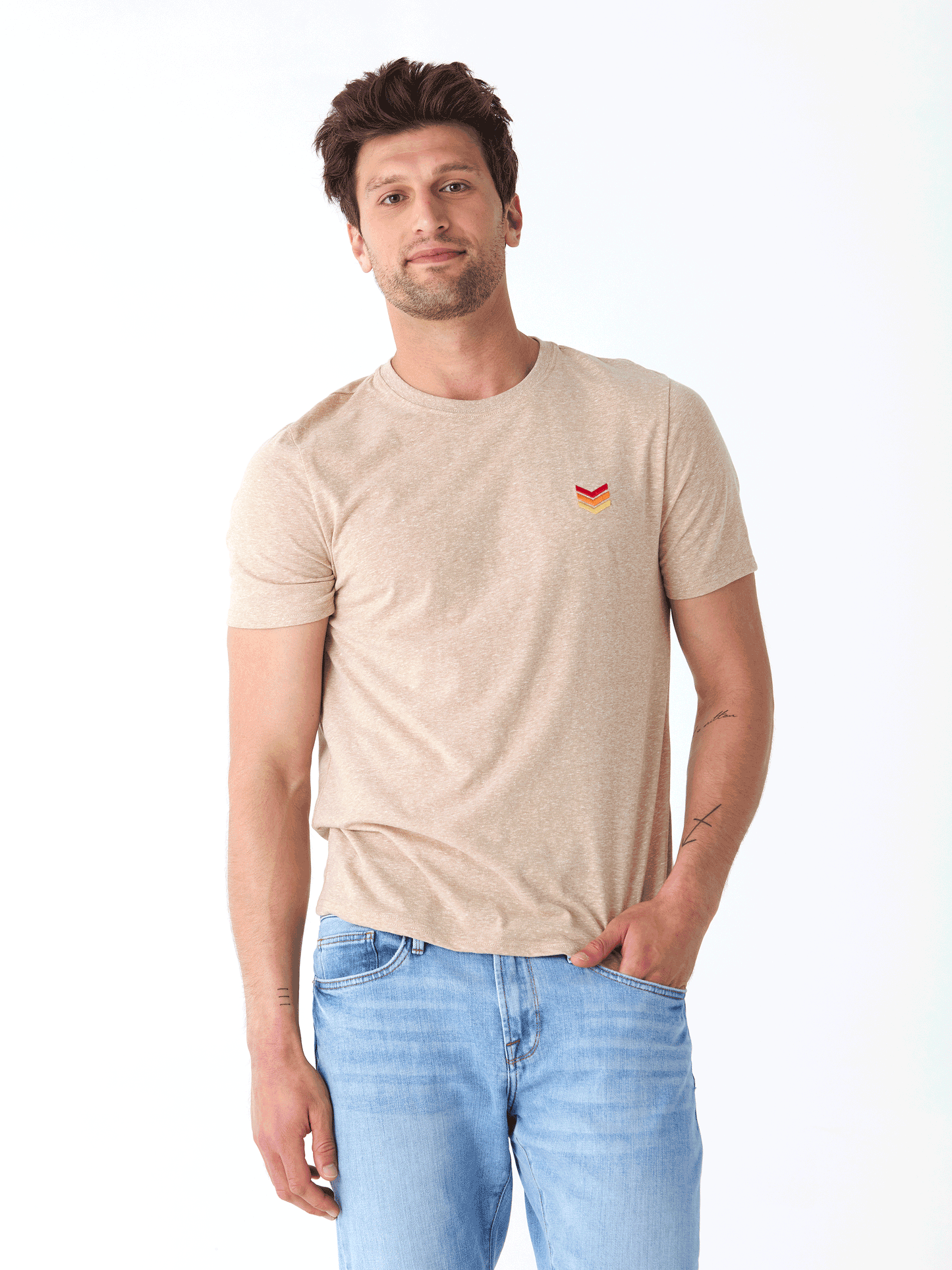 Triblend Embroidered Tee