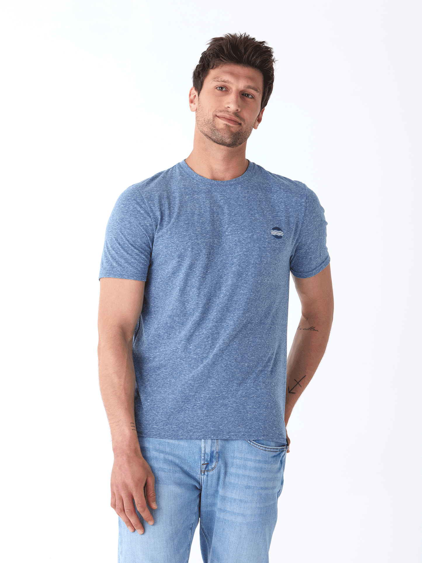 Triblend Embroidered Tee