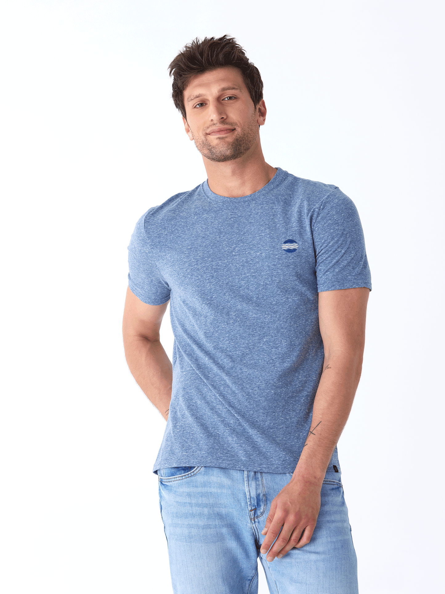 Triblend Embroidered Tee