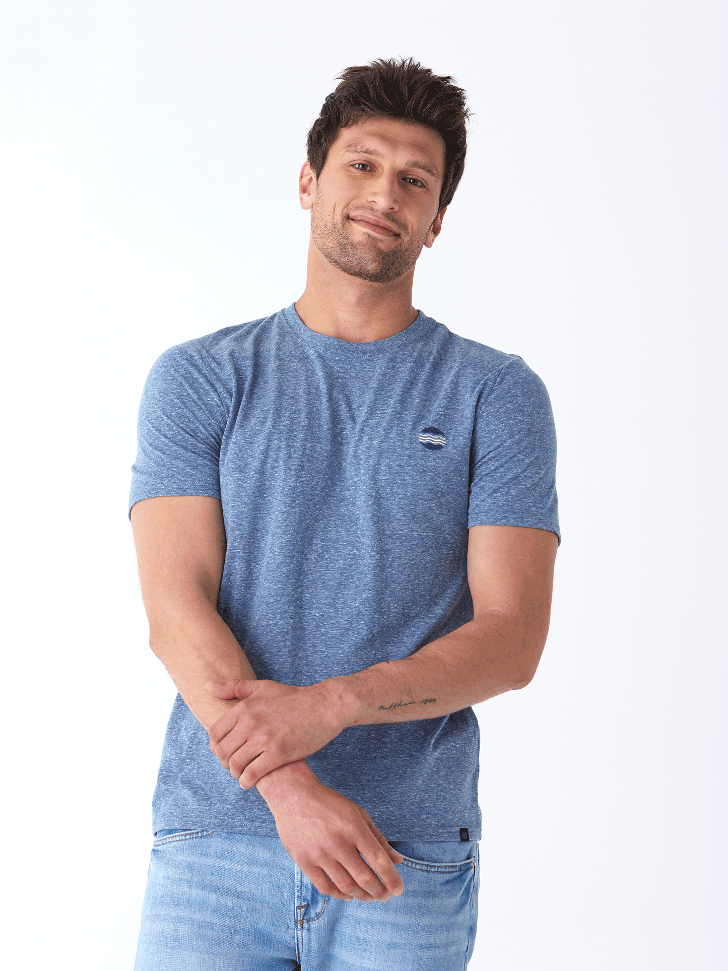 Triblend Embroidered Tee