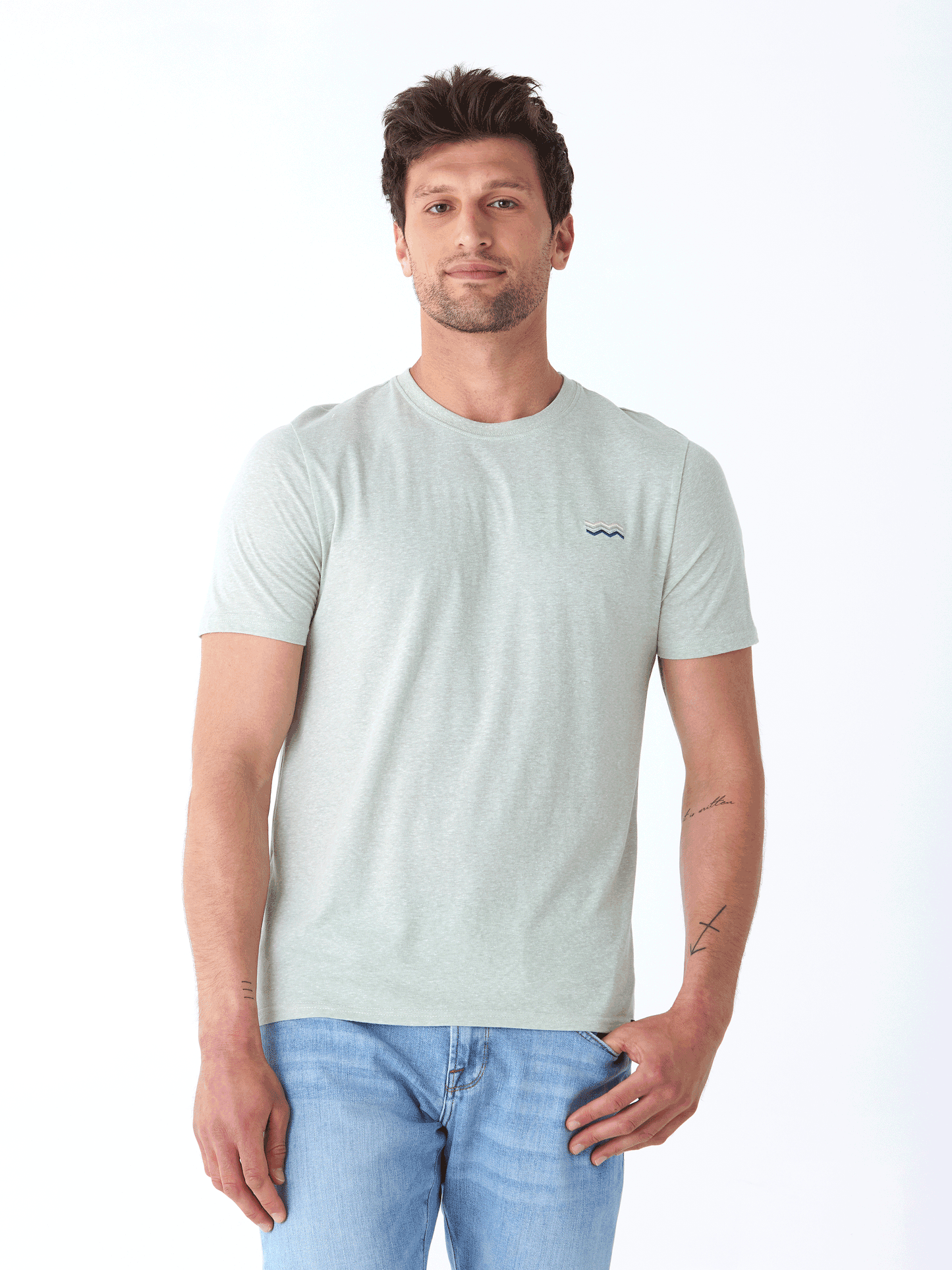 Triblend Embroidered Tee