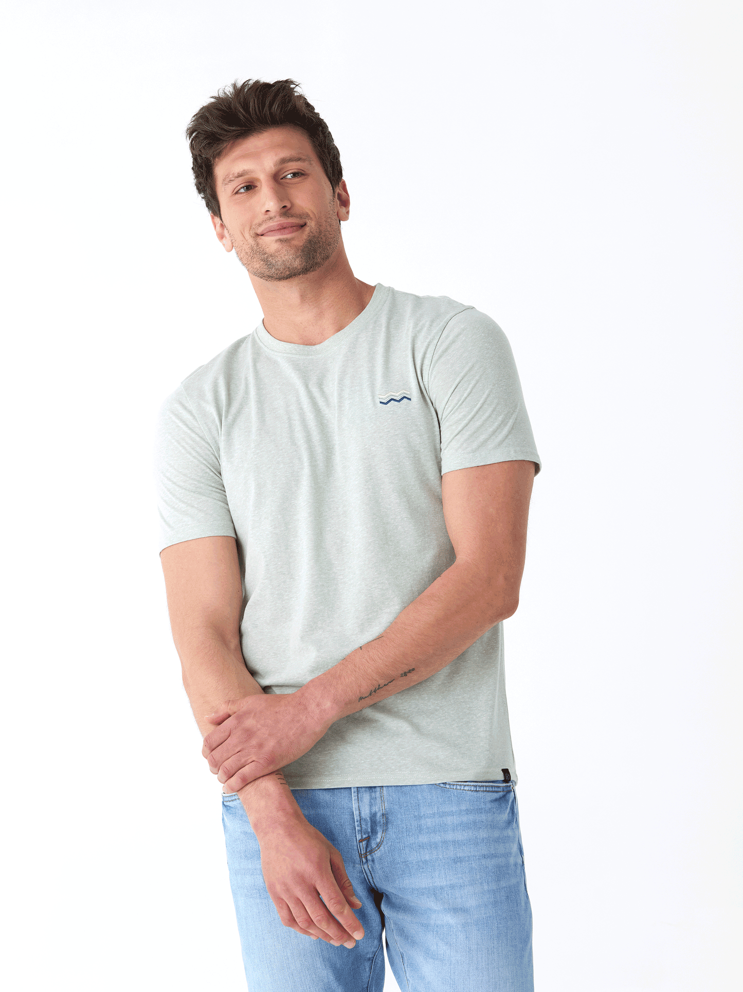 Triblend Embroidered Tee