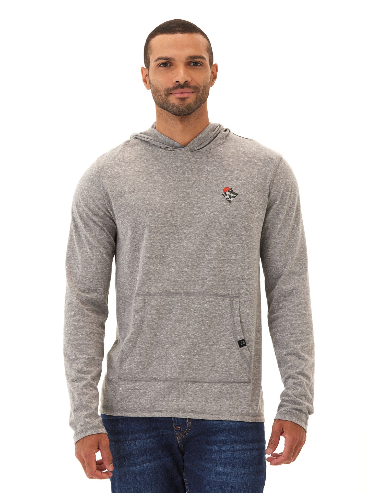 Triblend Embroidery Hoodie Tee