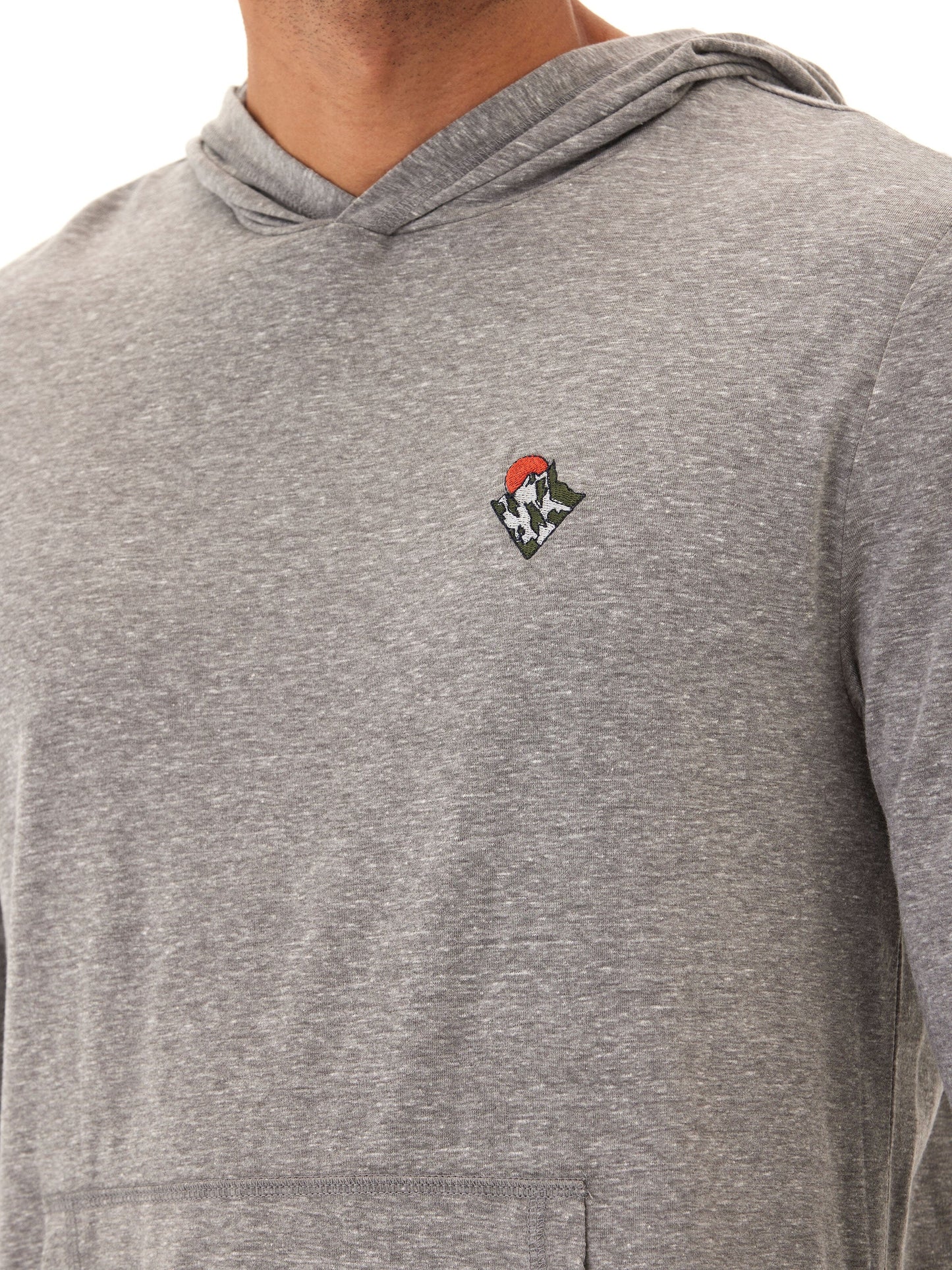 Triblend Embroidery Hoodie Tee