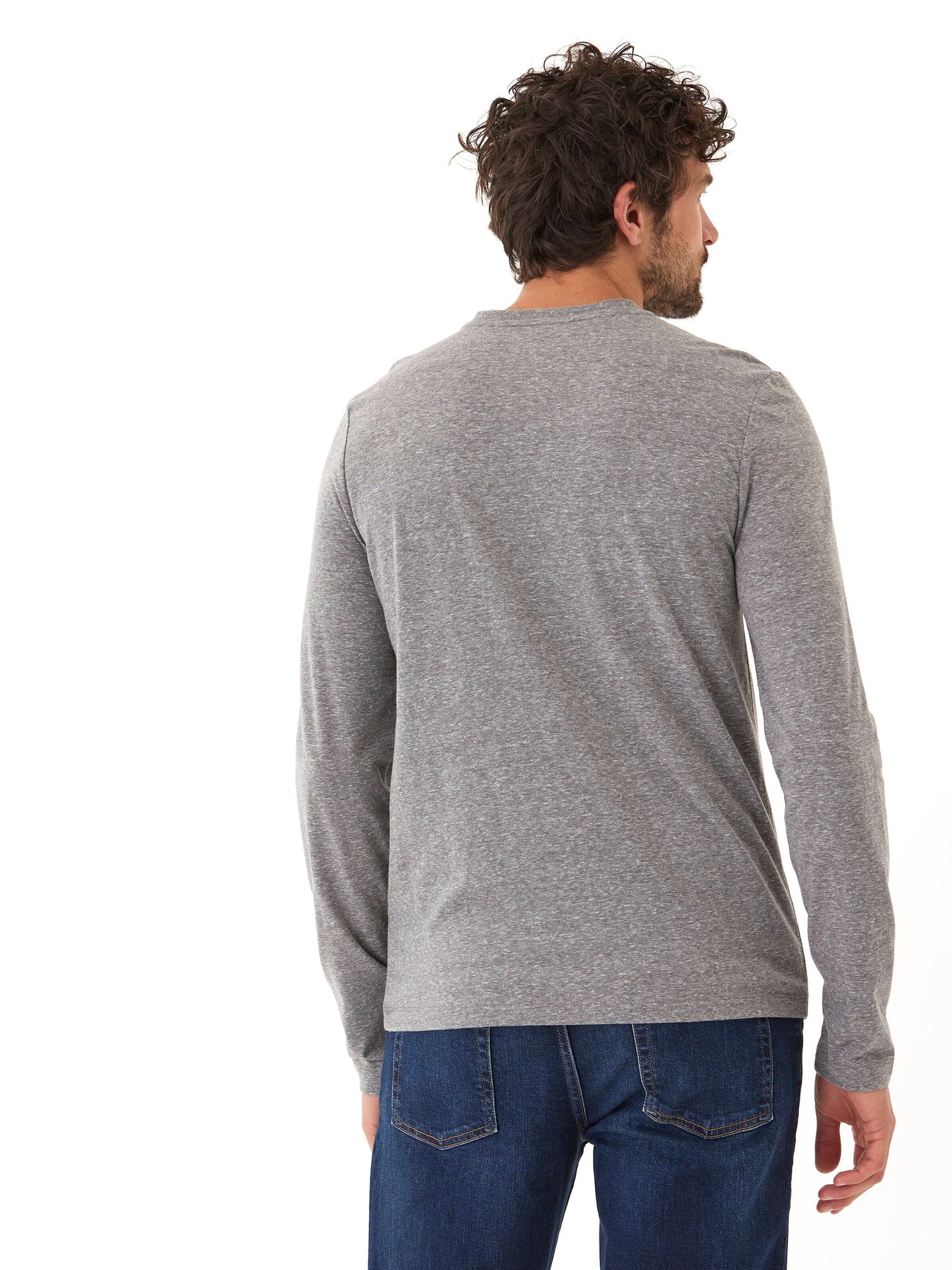 Austin Triblend 2 Button Long Sleeve Henley