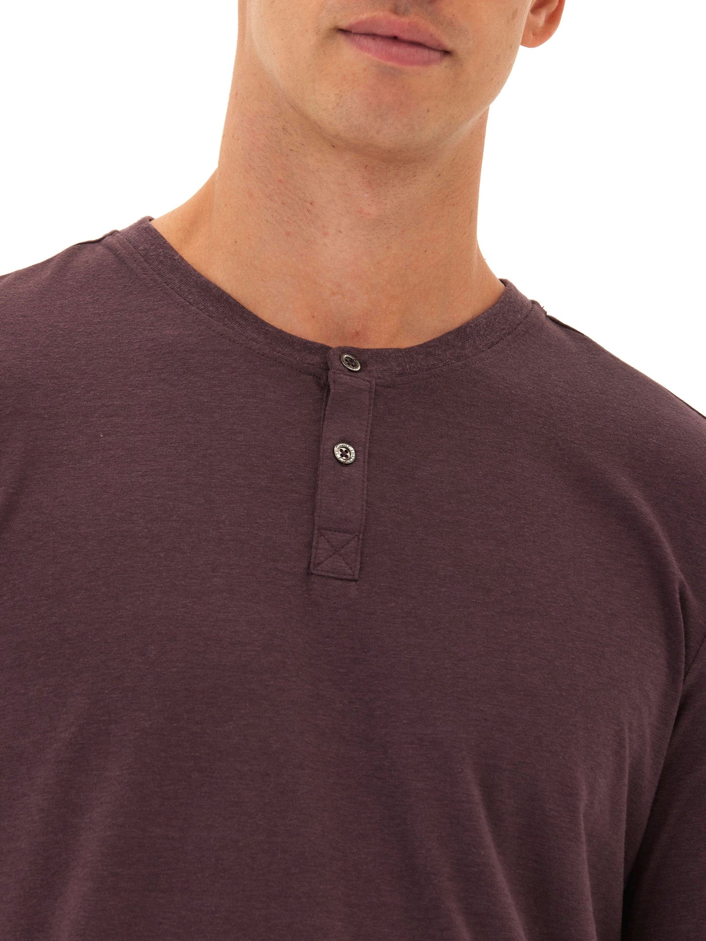 Austin Triblend 2 Button Long Sleeve Henley