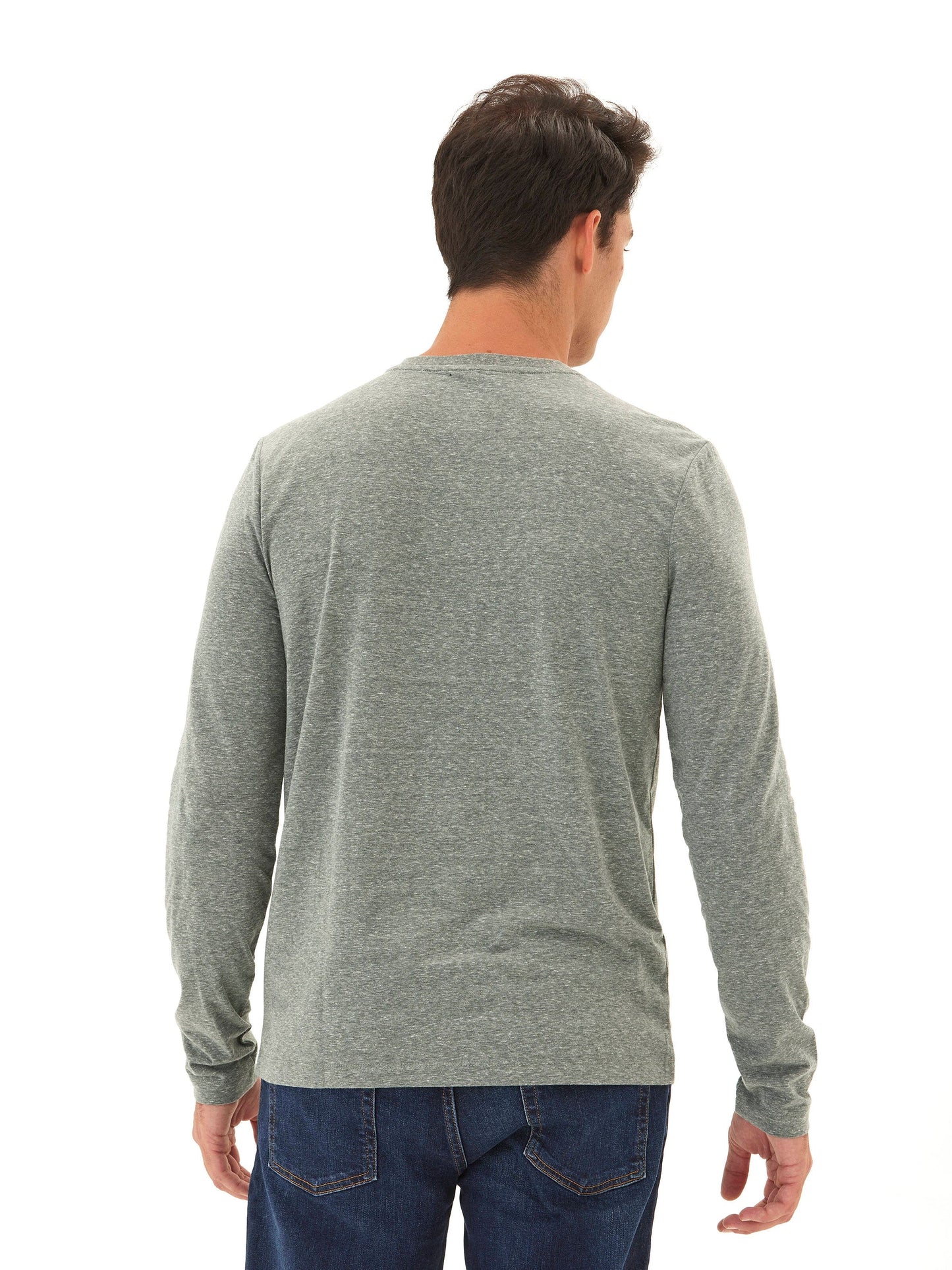Austin Triblend 2 Button Long Sleeve Henley