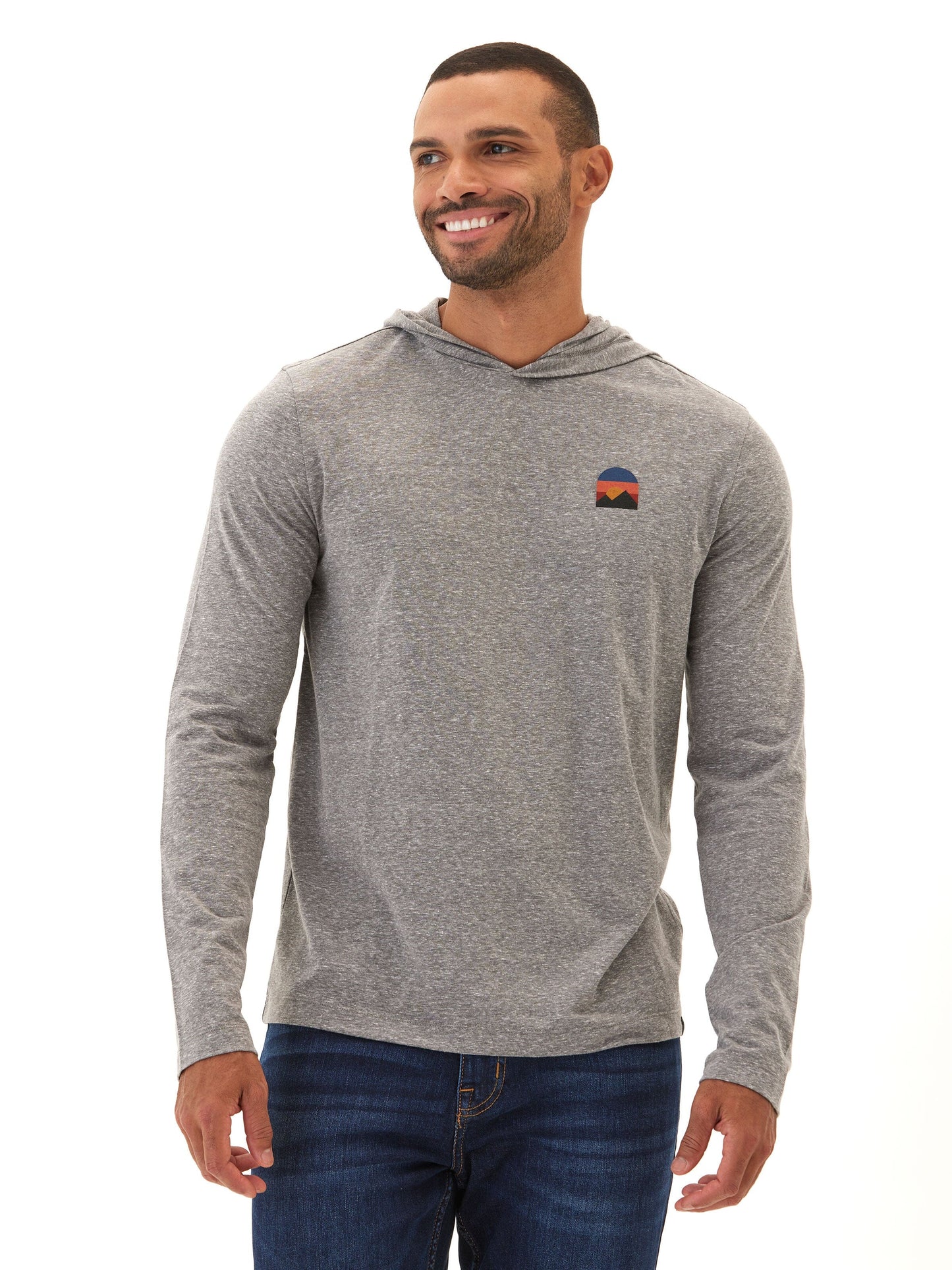Triblend Embroidery Hoodie Tee