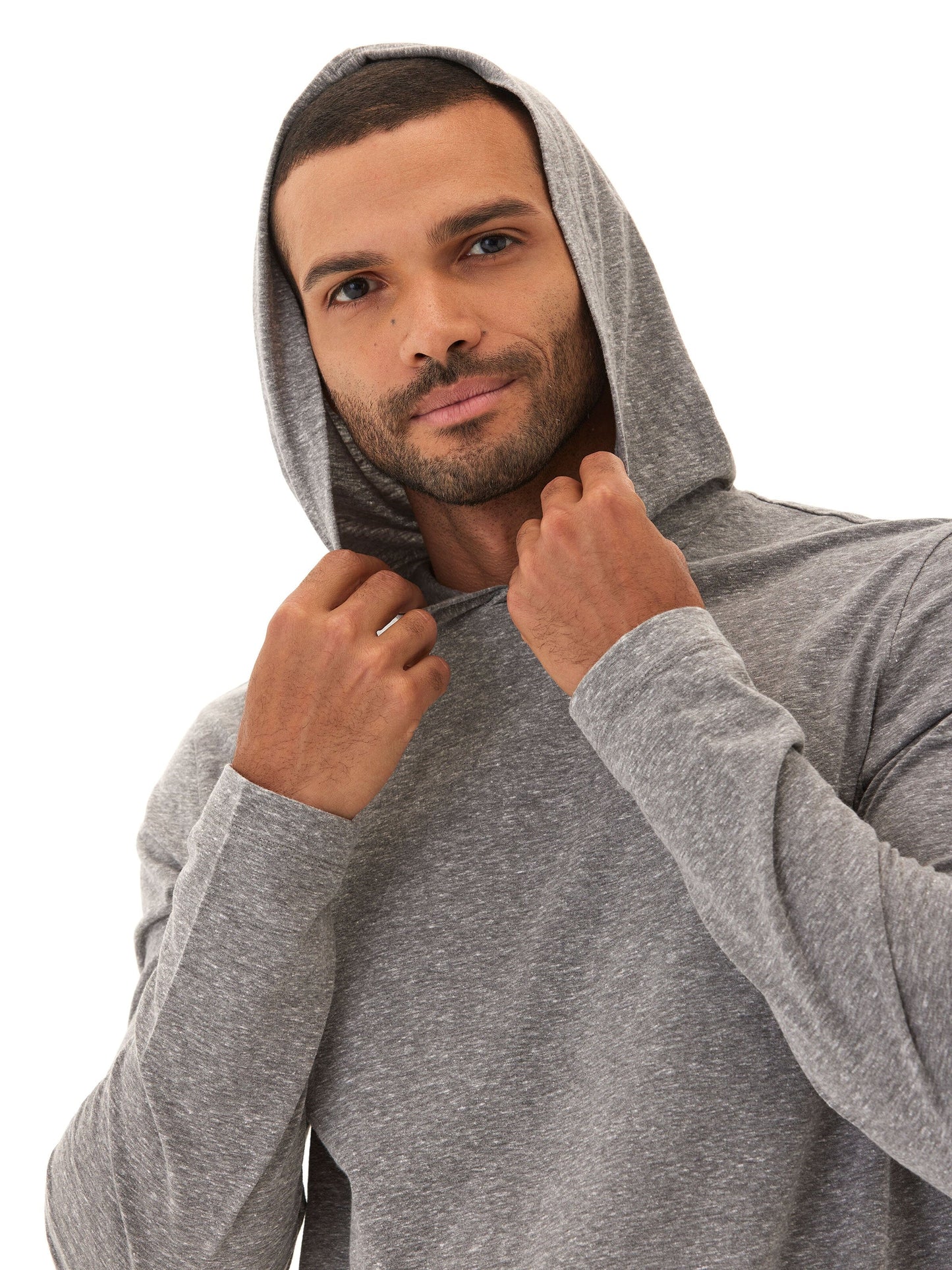 Triblend Embroidery Hoodie Tee