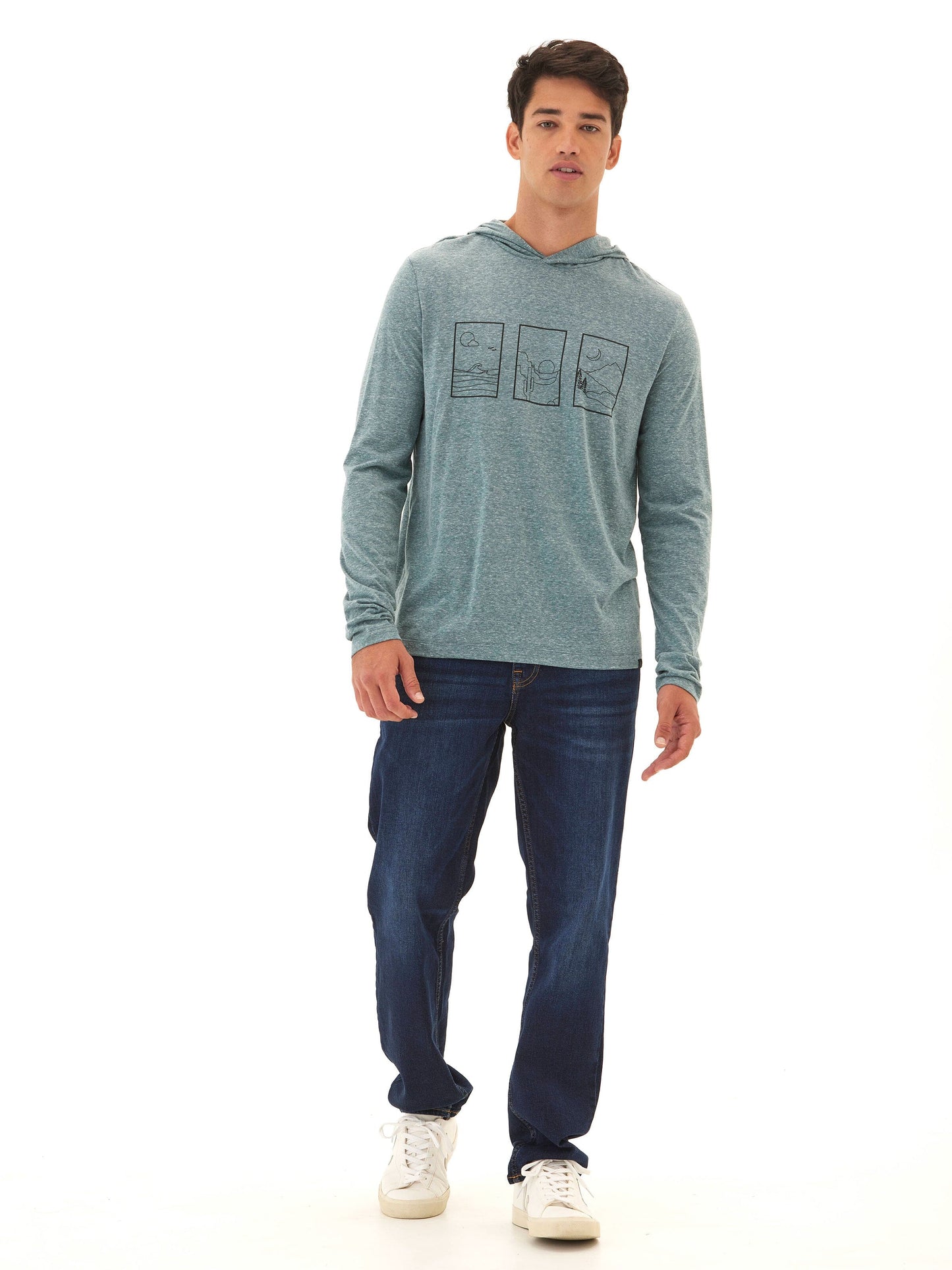 Triblend Jersey Graphic T-Shirt Hoodie