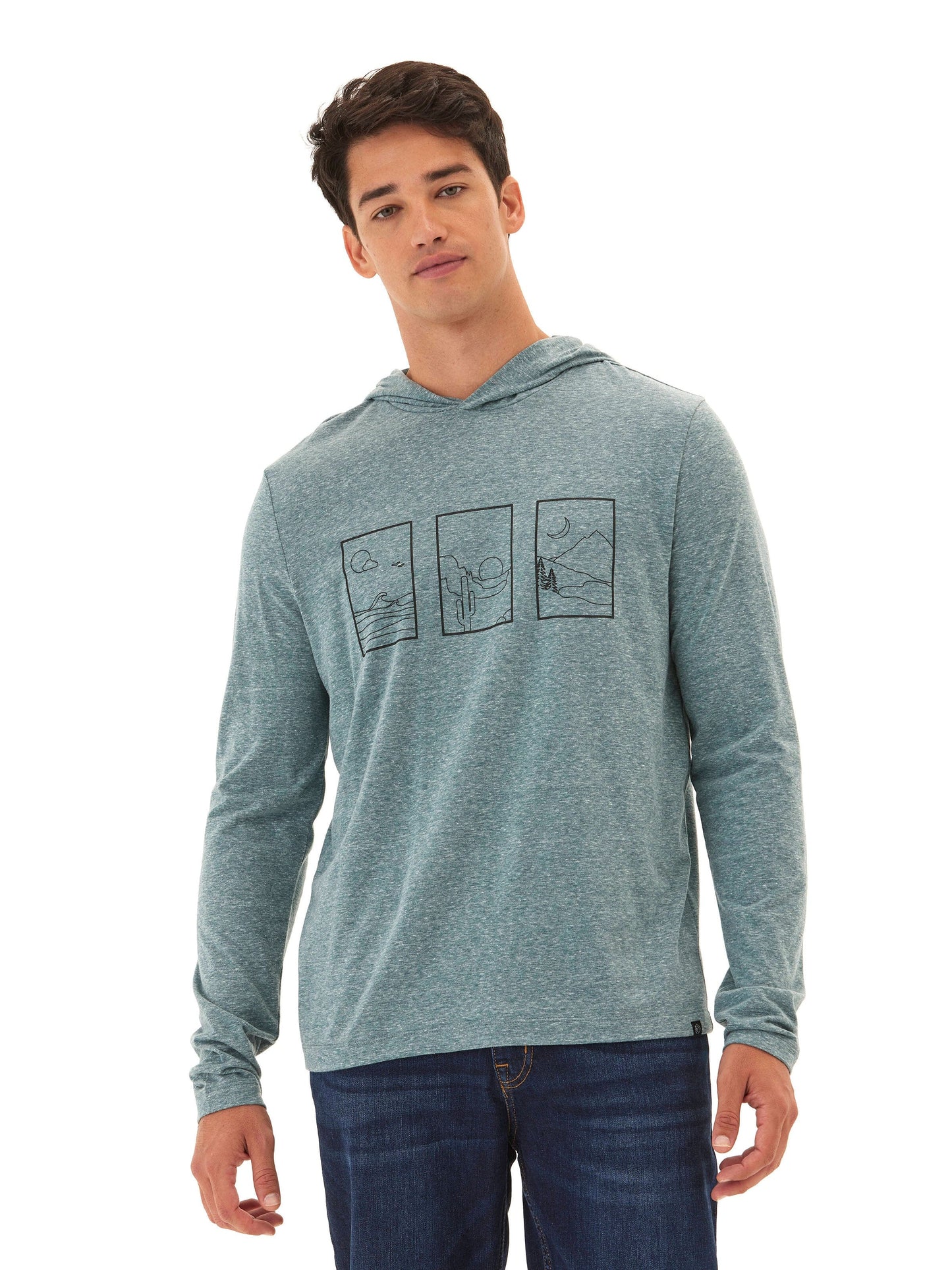 Triblend Jersey Graphic T-Shirt Hoodie