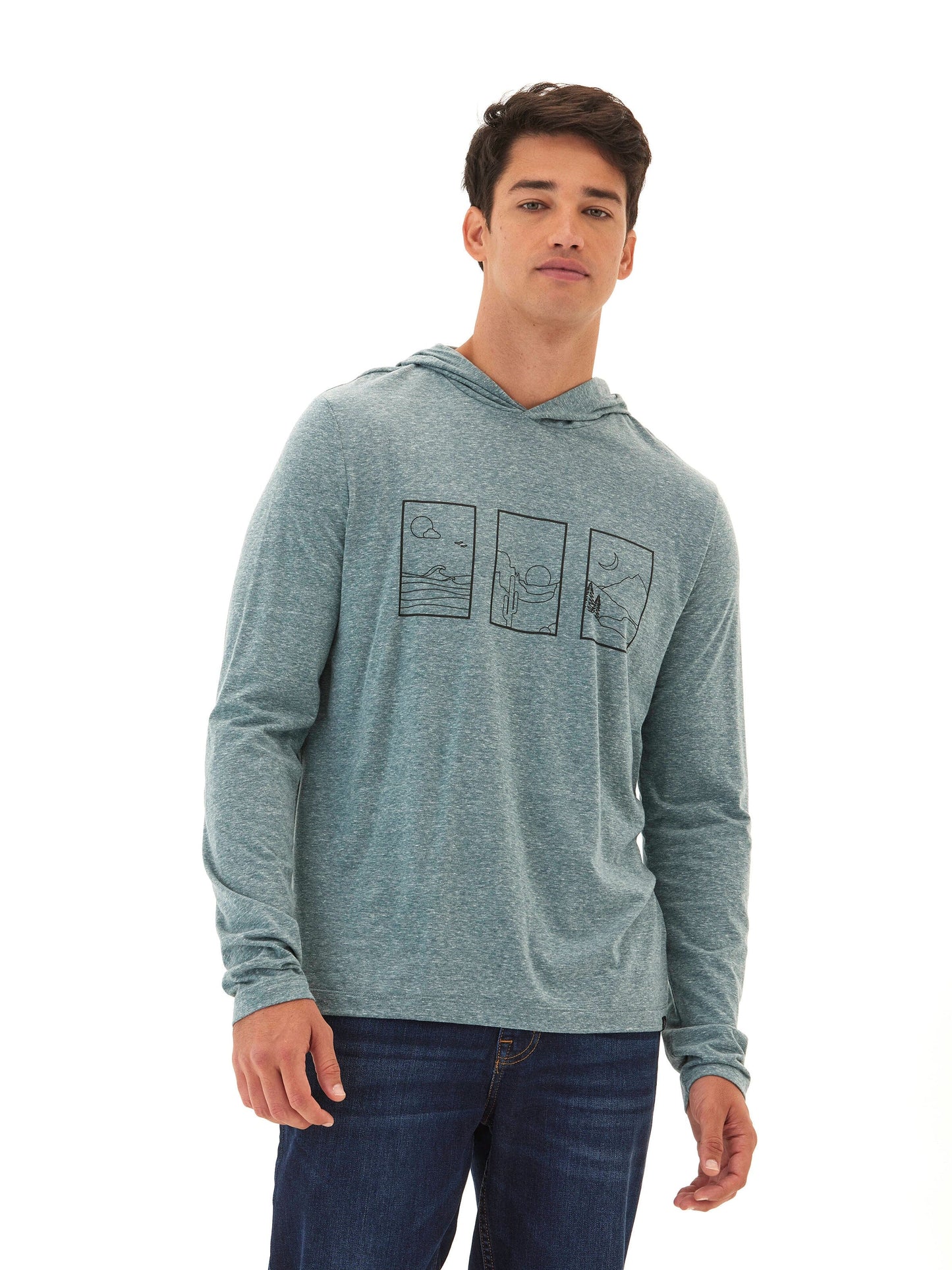 Triblend Jersey Graphic T-Shirt Hoodie